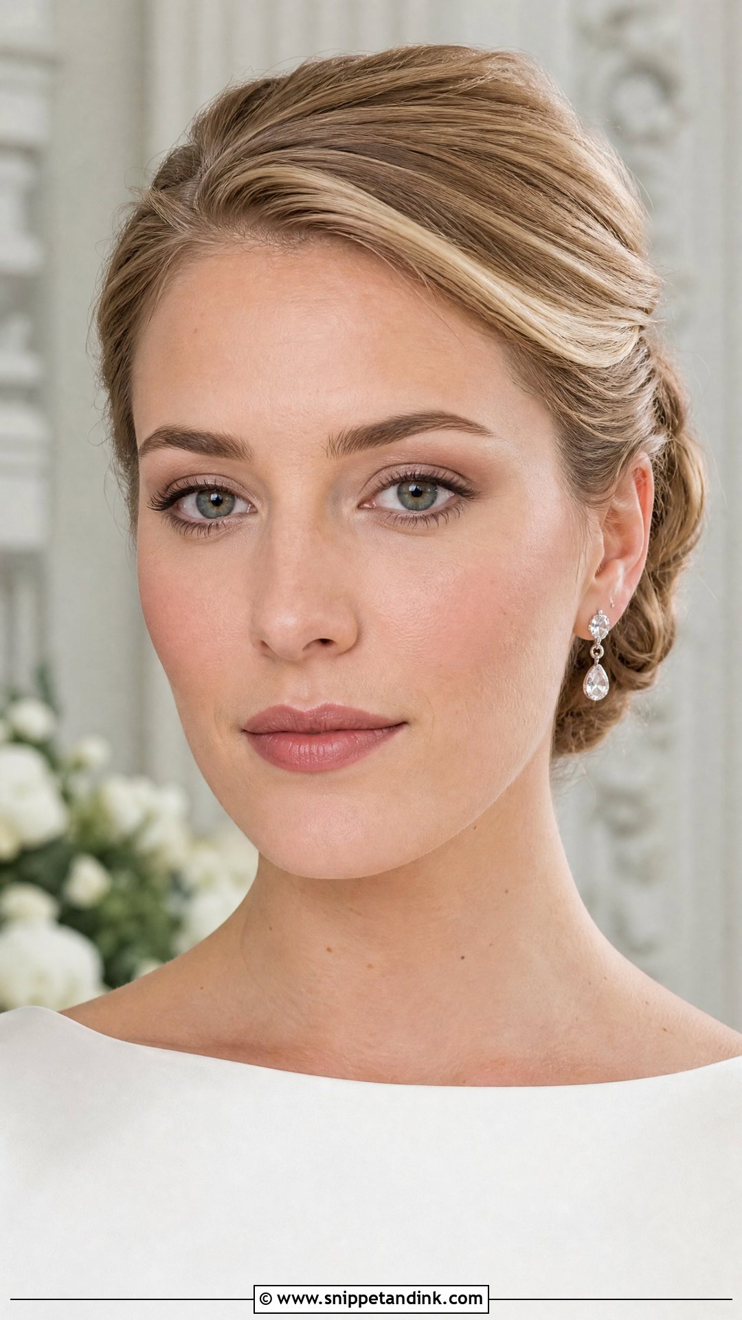 No Makeup Bridal Look With Matte Skin - Snippet and Ink - 20 No Makeup Makeup Bridal Ideas