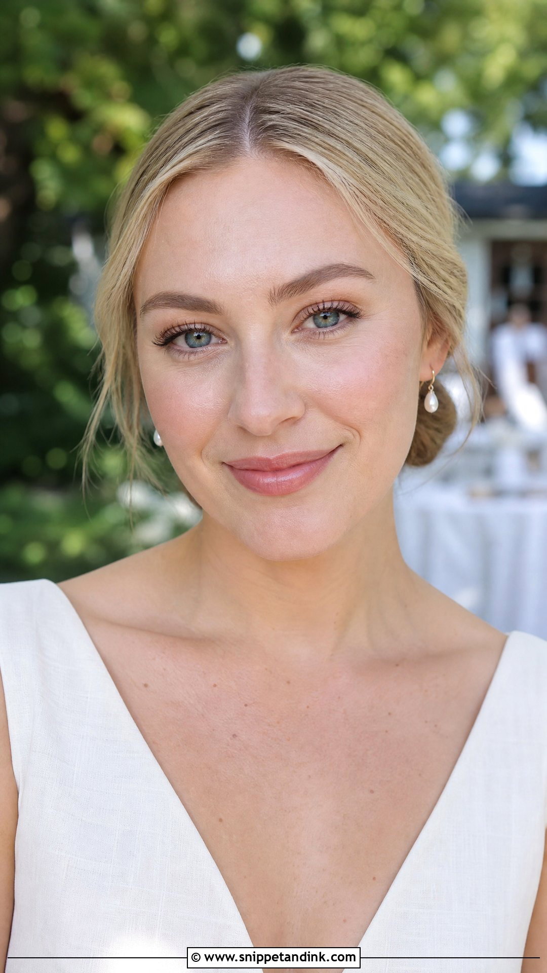 No Makeup Bride With Tinted Moisturizer - Snippet and Ink - 20 No Makeup Look Bride Ideas