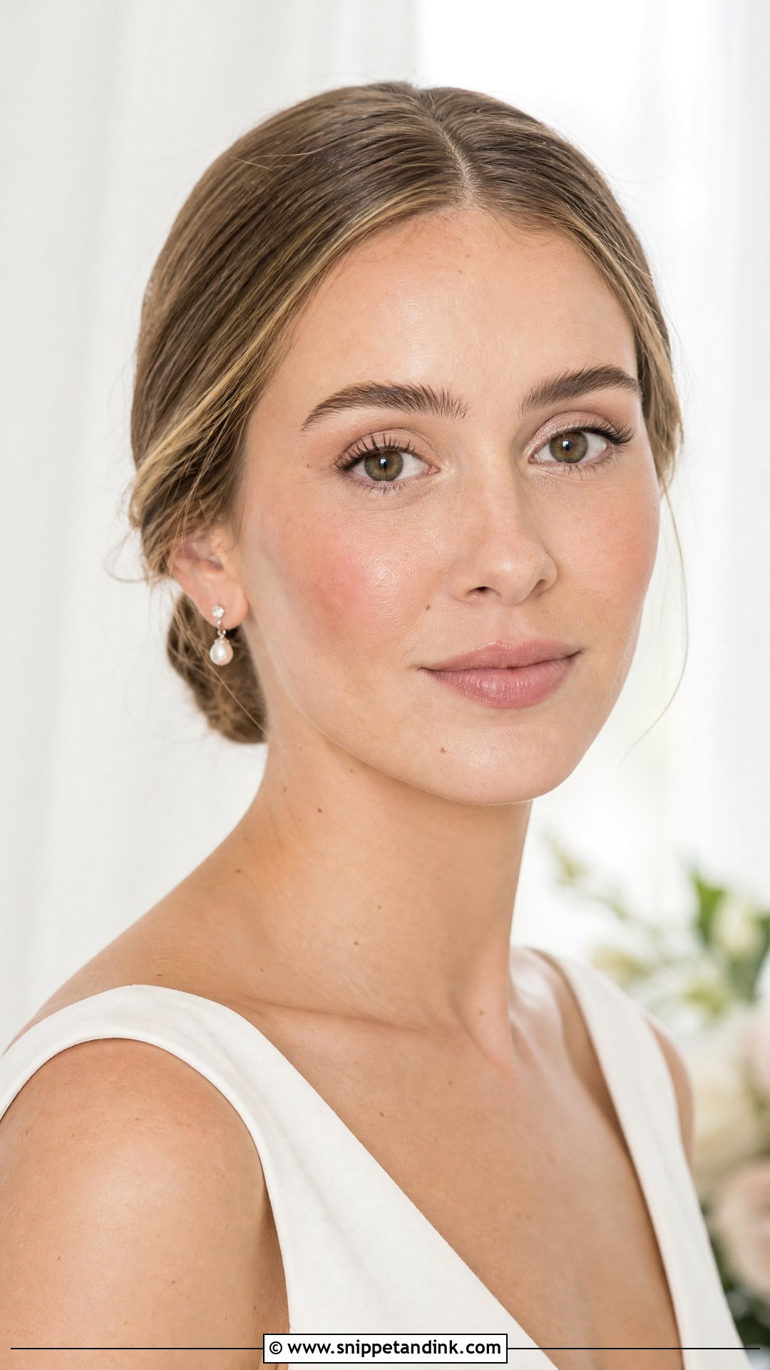 No Makeup Wedding Makeup For Green Eyes - Snippet and Ink - 20 Natural Glowy Wedding Makeup for Green Eyes