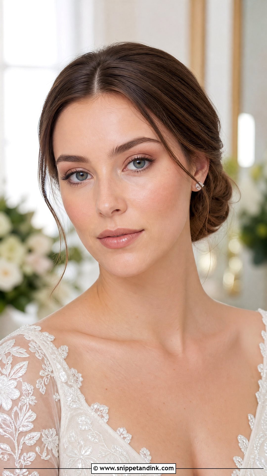 No Makeup Wedding Makeup With Nude Lip - Snippet and Ink - 20 No Makeup Makeup Wedding Ideas