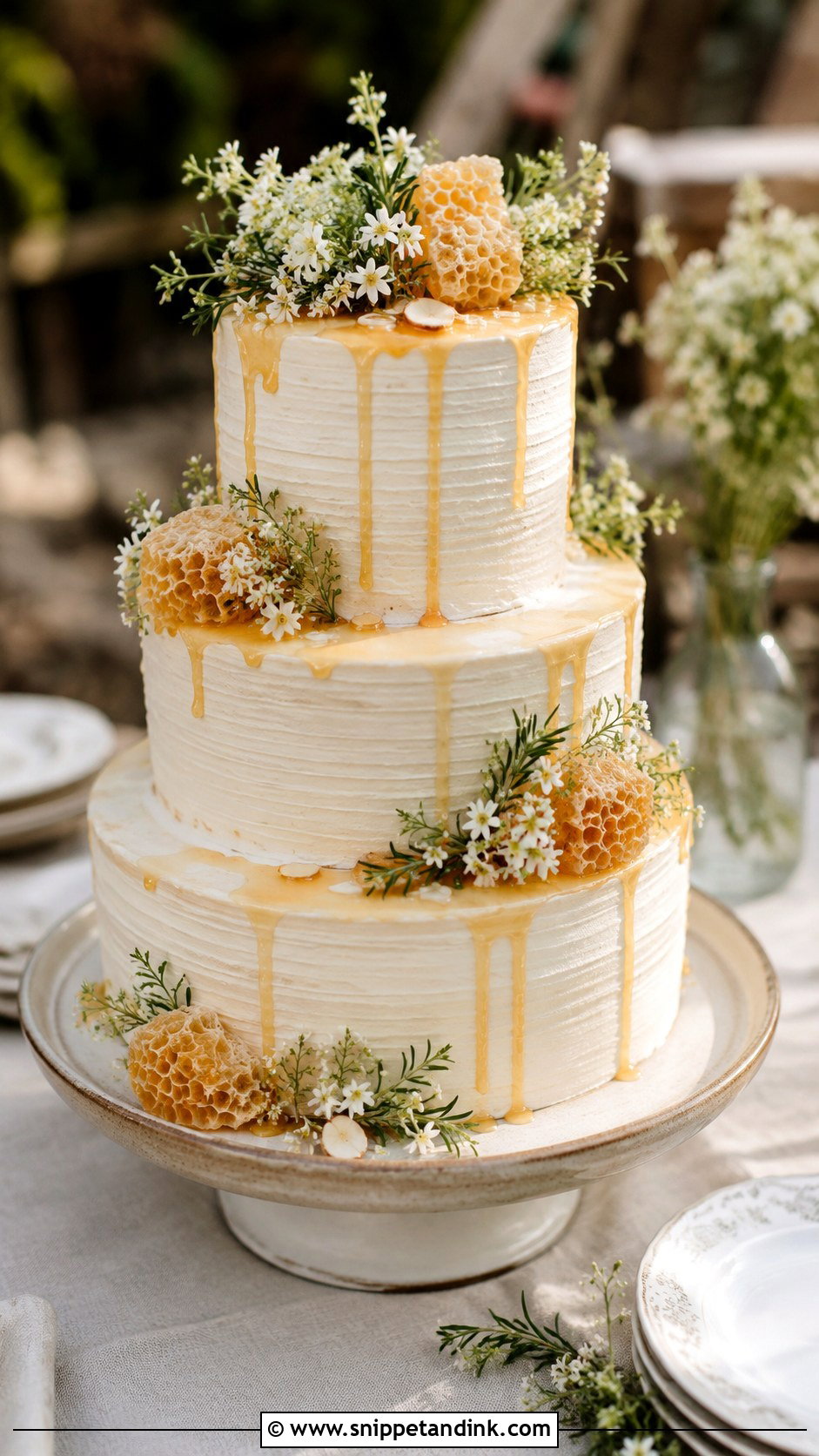 Nordic Honey Wedding Cake - Snippet and Ink - 20 Nordic Wedding Cake Ideas