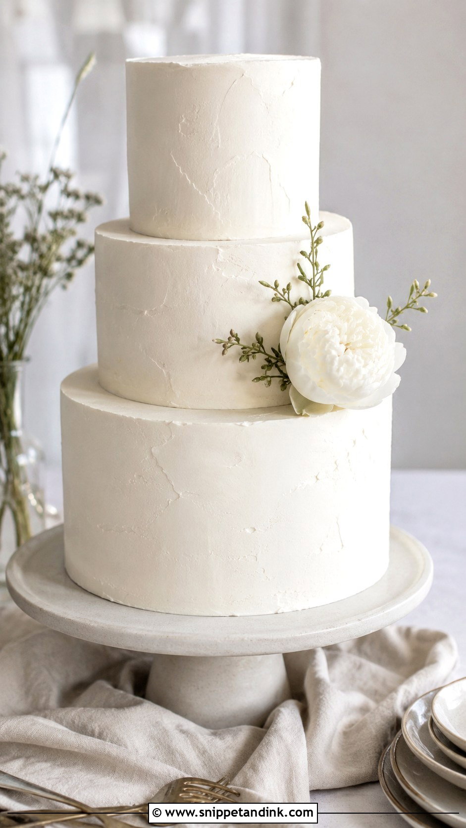 Nordic Minimalist Wedding Cake - Snippet and Ink - 20 Nordic Wedding Cake Ideas
