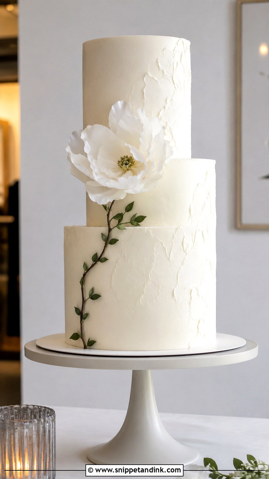 Nordic Modern Wedding Cake - Snippet and Ink - 20 Nordic Wedding Cake Ideas