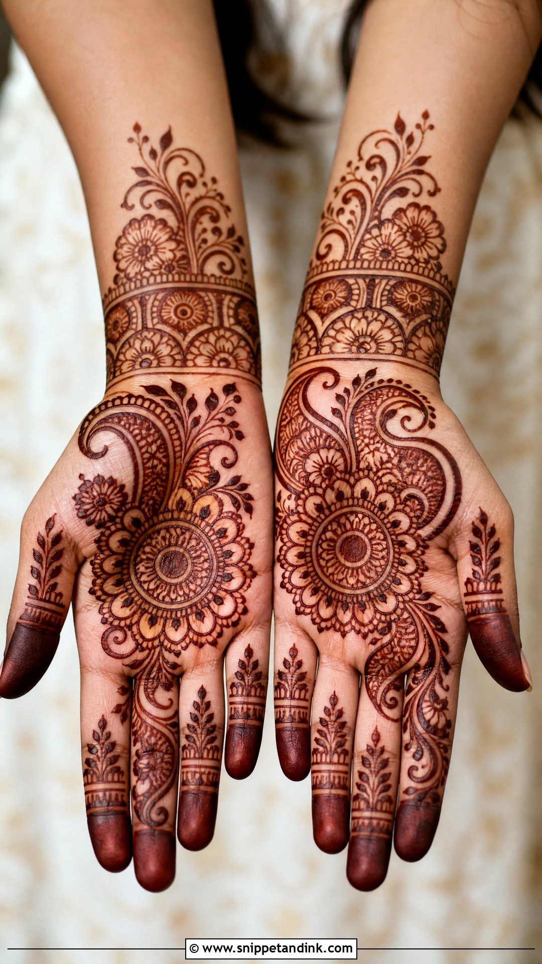 Normal Mehndi Design For Dark Stain - Snippet and Ink - 30 Normal Mehndi Design Ideas