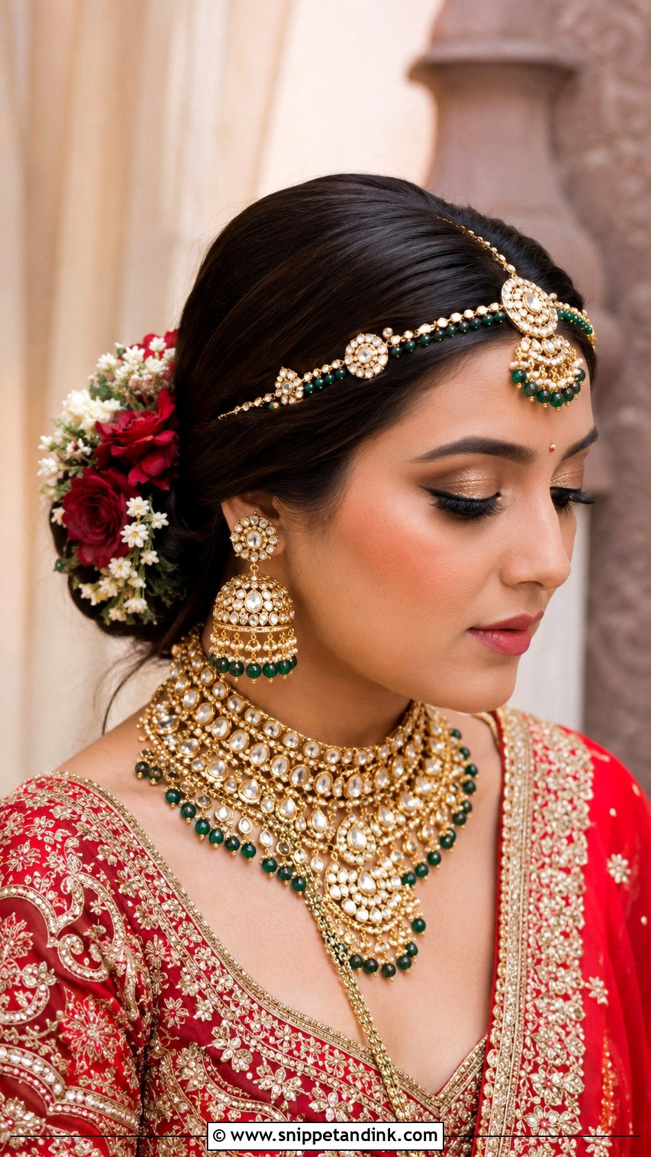 North Indian Bridal Jooda Hairstyle - Snippet and Ink - 15 Jooda Hairstyle Indian Wedding Ideas