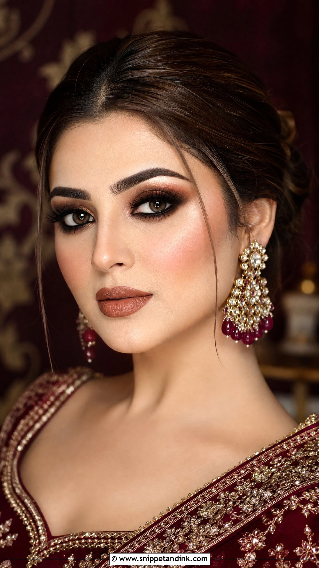 North Indian Bridal Makeup With Bold Eyes - Snippet and Ink - 20 Indian Bride Makeup Bridal Looks