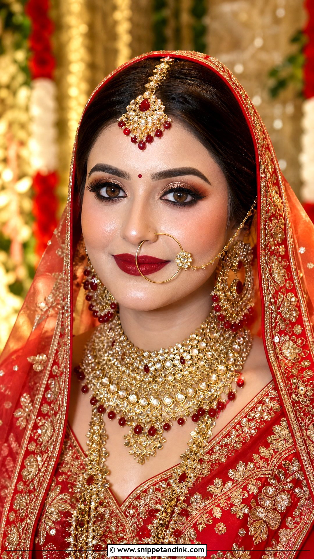 North Indian Hindu Bridal Makeup - Snippet and Ink - 20 Hindu Bridal Makeup Ideas