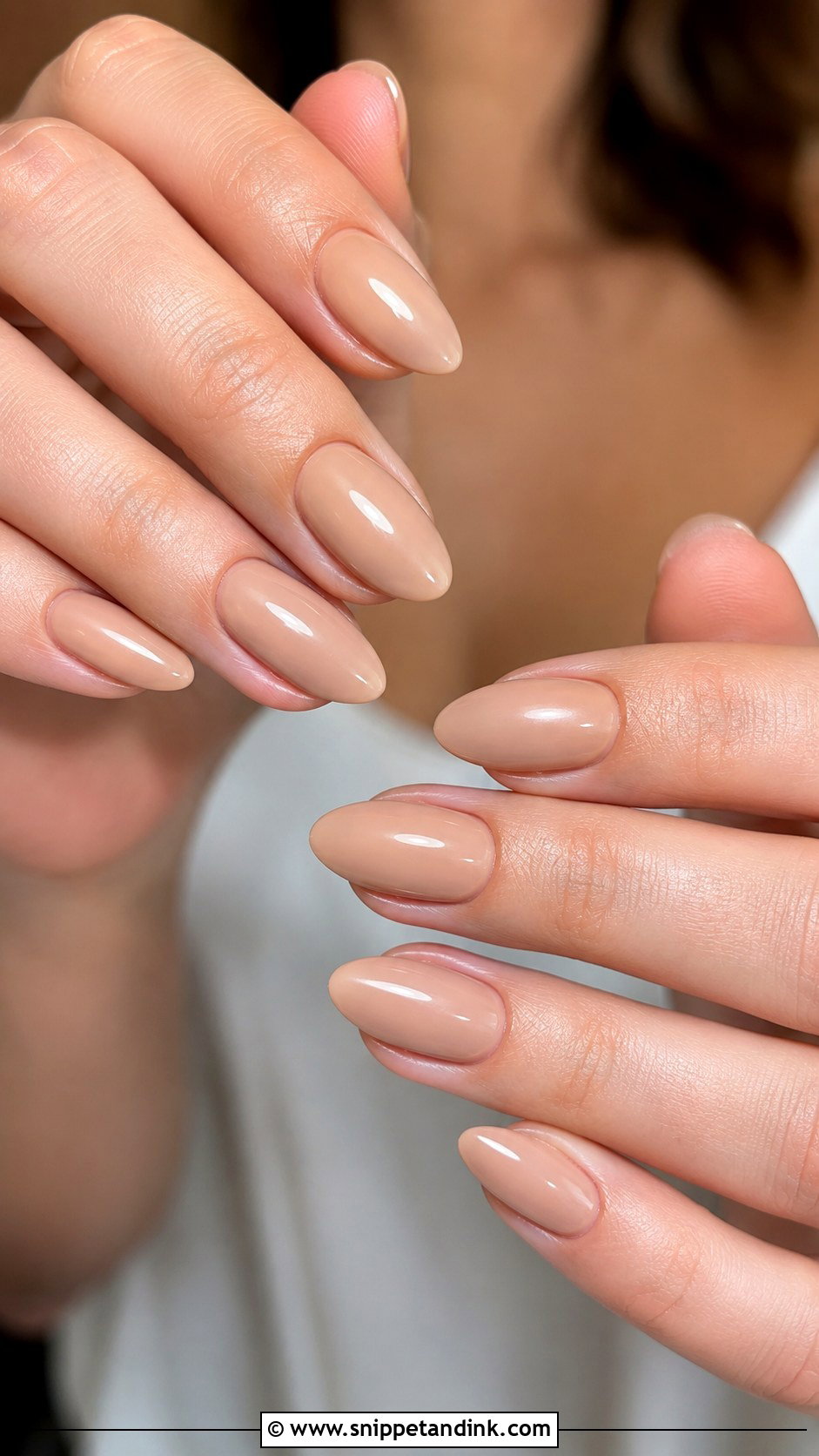 Nude Almond Bridal Gel Nails - Snippet and Ink - 20 Bridal Gel Nails Wedding Brides