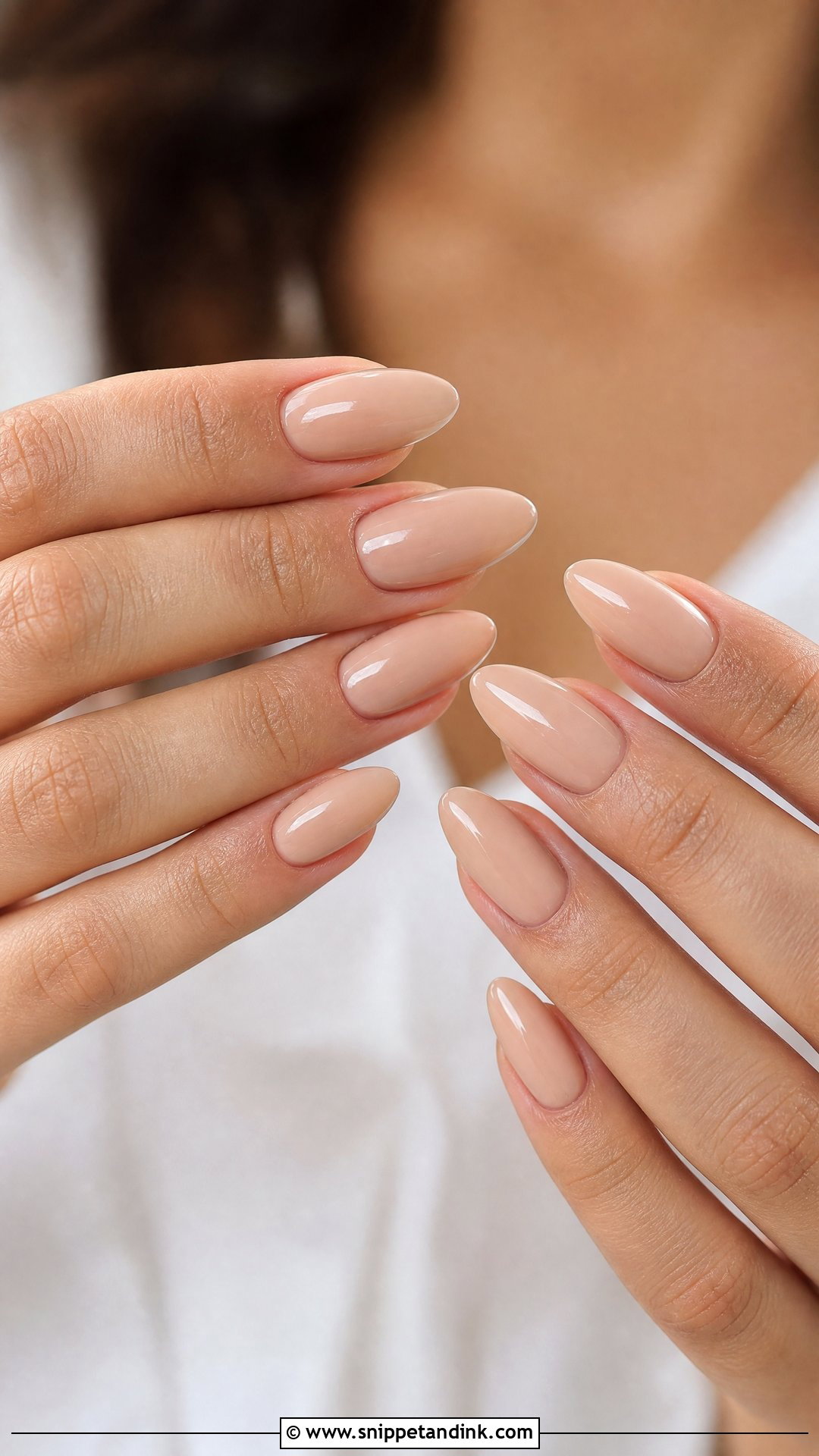 Nude Almond Bridal Nails - Snippet and Ink - 25 Classy Bridal Nails