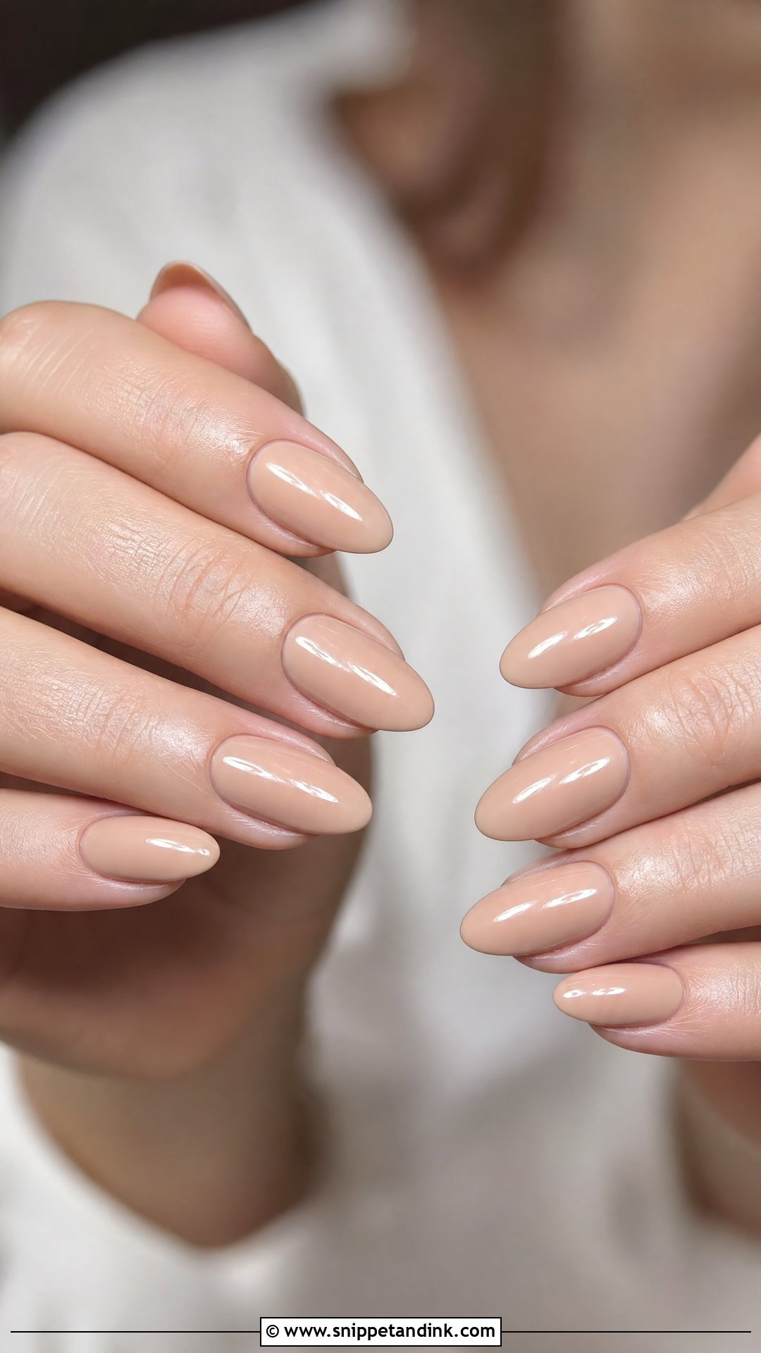 Nude Almond Bridal Nails - Snippet and Ink - 25 Simple Bridal Wedding Nails for Bride