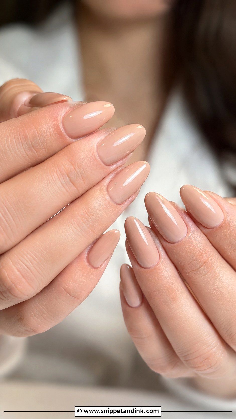 Nude Almond Bridal Nails - Snippet and Ink - 30 Bridal Nail Designs