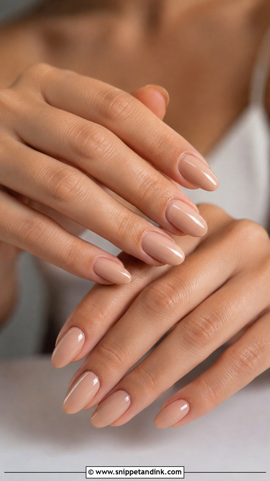 Nude Almond Bride Nail Extension - Snippet and Ink - 20 Nail Extension for Bride Ideas