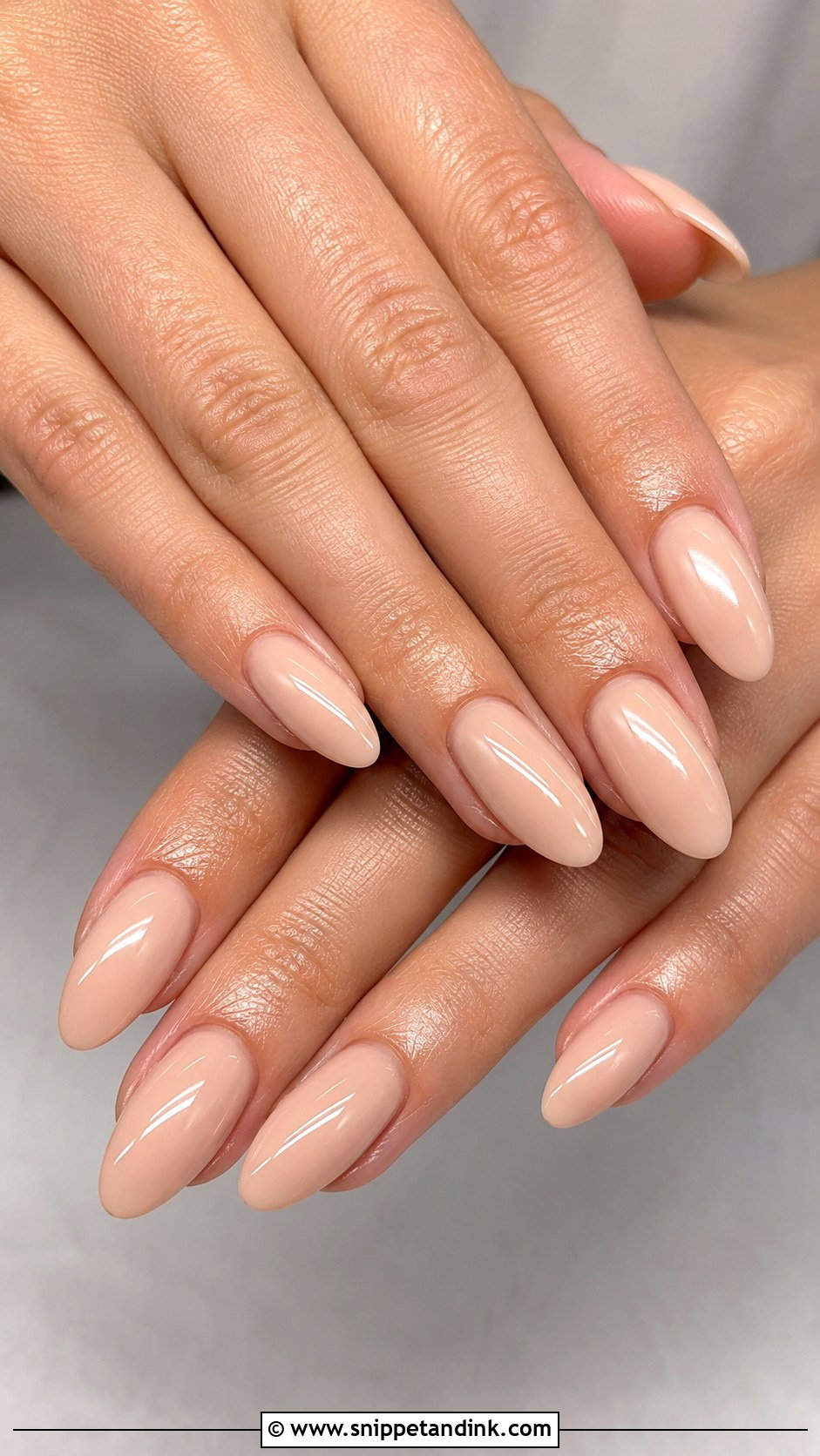 Nude Almond Bride Nails - Snippet and Ink - 30 Nails for the Bride Wedding