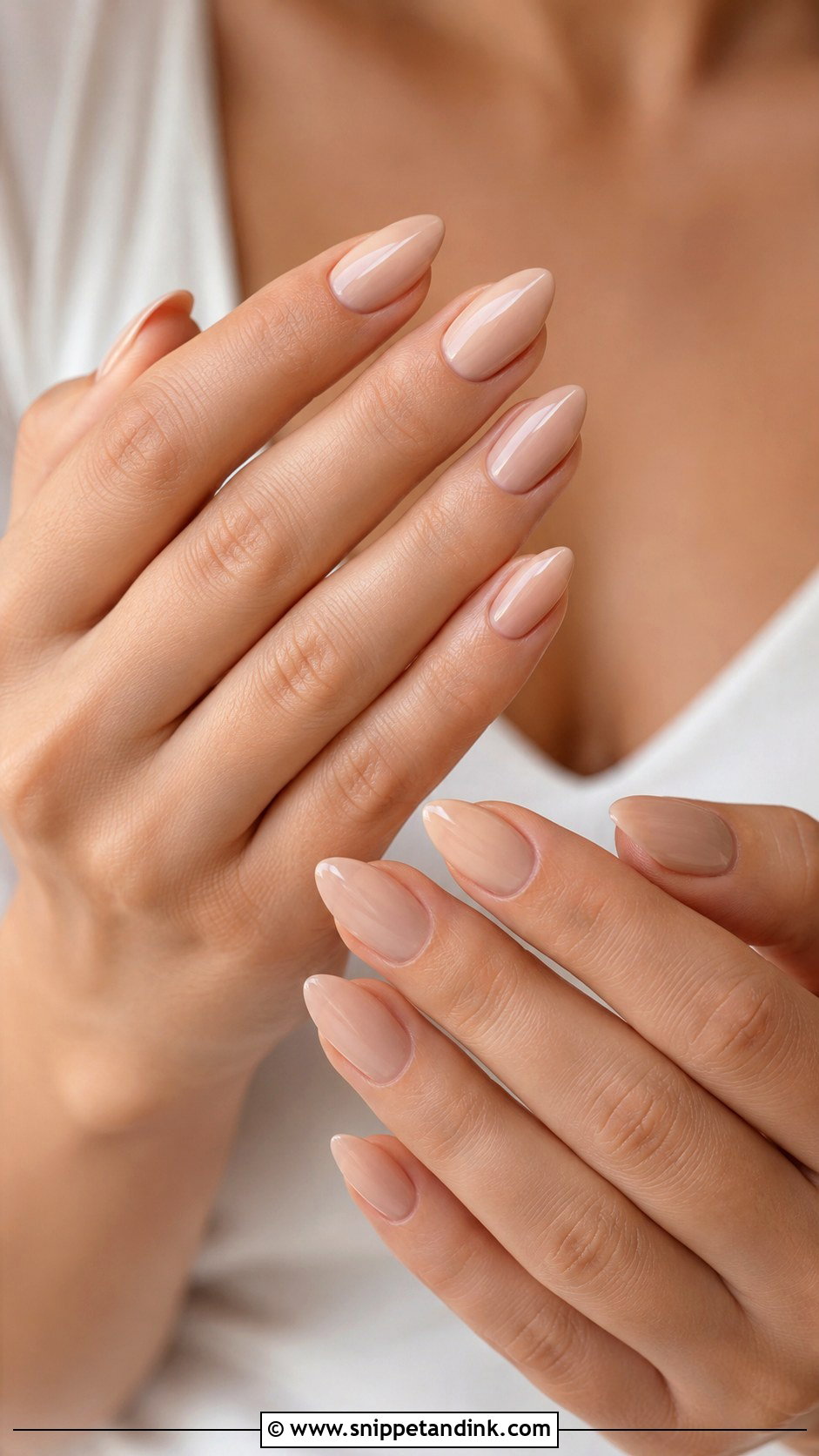 Nude Almond Bride Wedding Nails - Snippet and Ink - 30 Bride's Nails Wedding