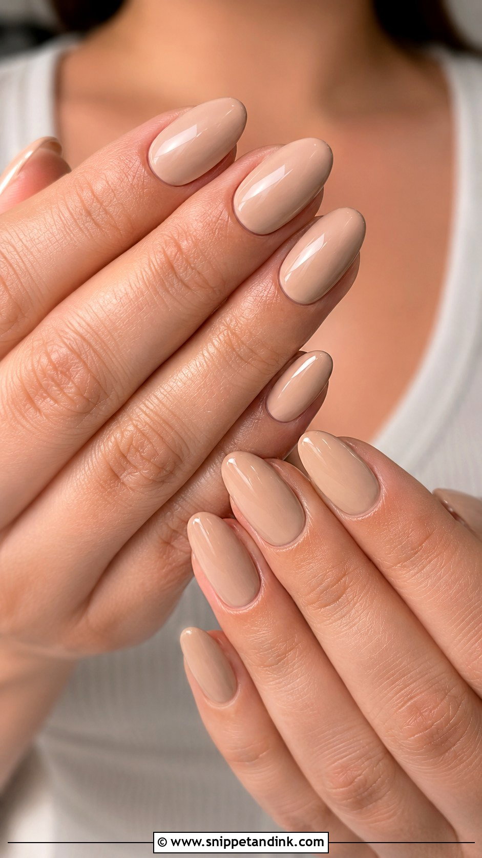 Nude Almond Bridesmaid Wedding Nails - Snippet and Ink - 20 Bridesmaids Wedding Nails