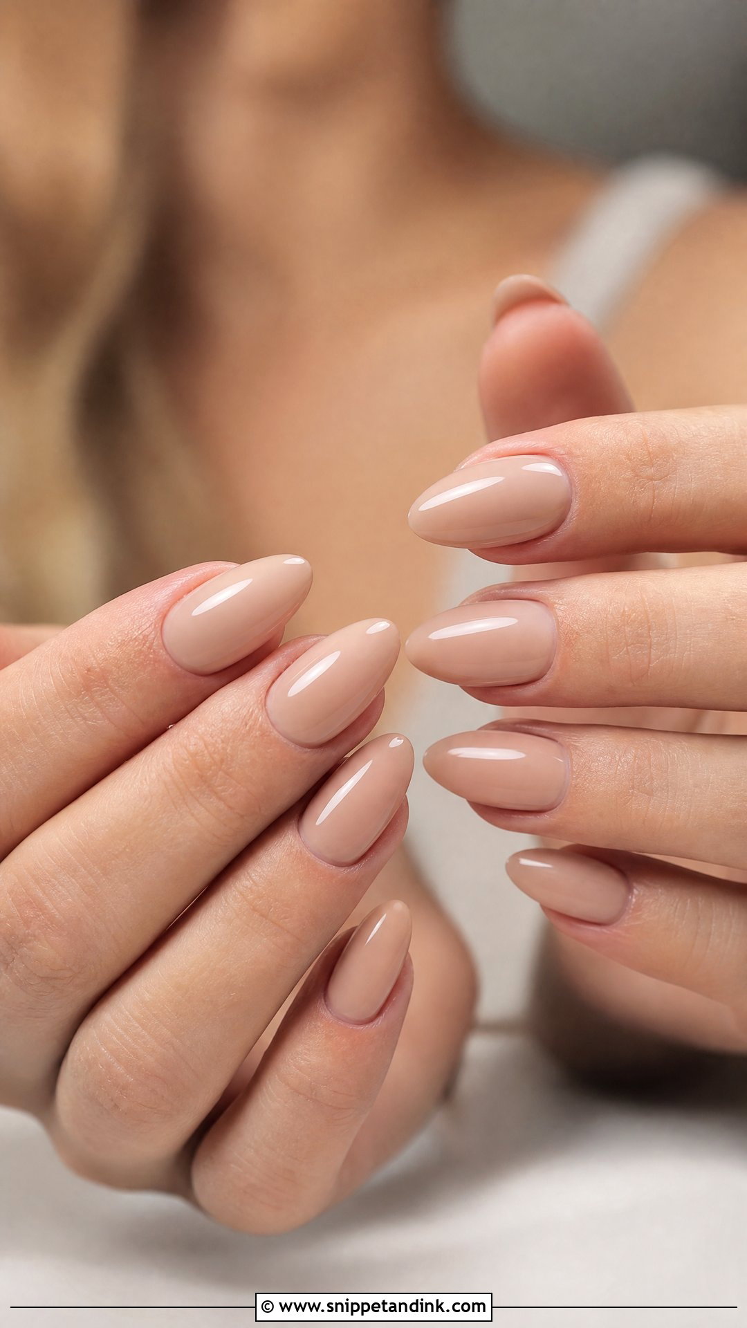 Nude Almond Engagement Nails - Snippet and Ink - 35 Engagement Nails