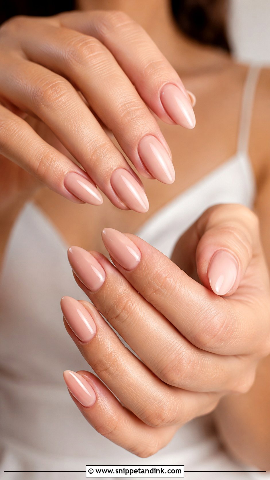 Nude Almond Wedding Nails - Snippet and Ink - 20 Classy Wedding Nails for Bride