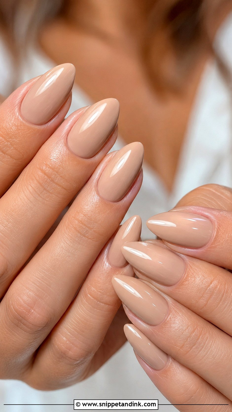 Nude Almond Wedding Nails - Snippet and Ink - 20 Neutral Nails for Wedding