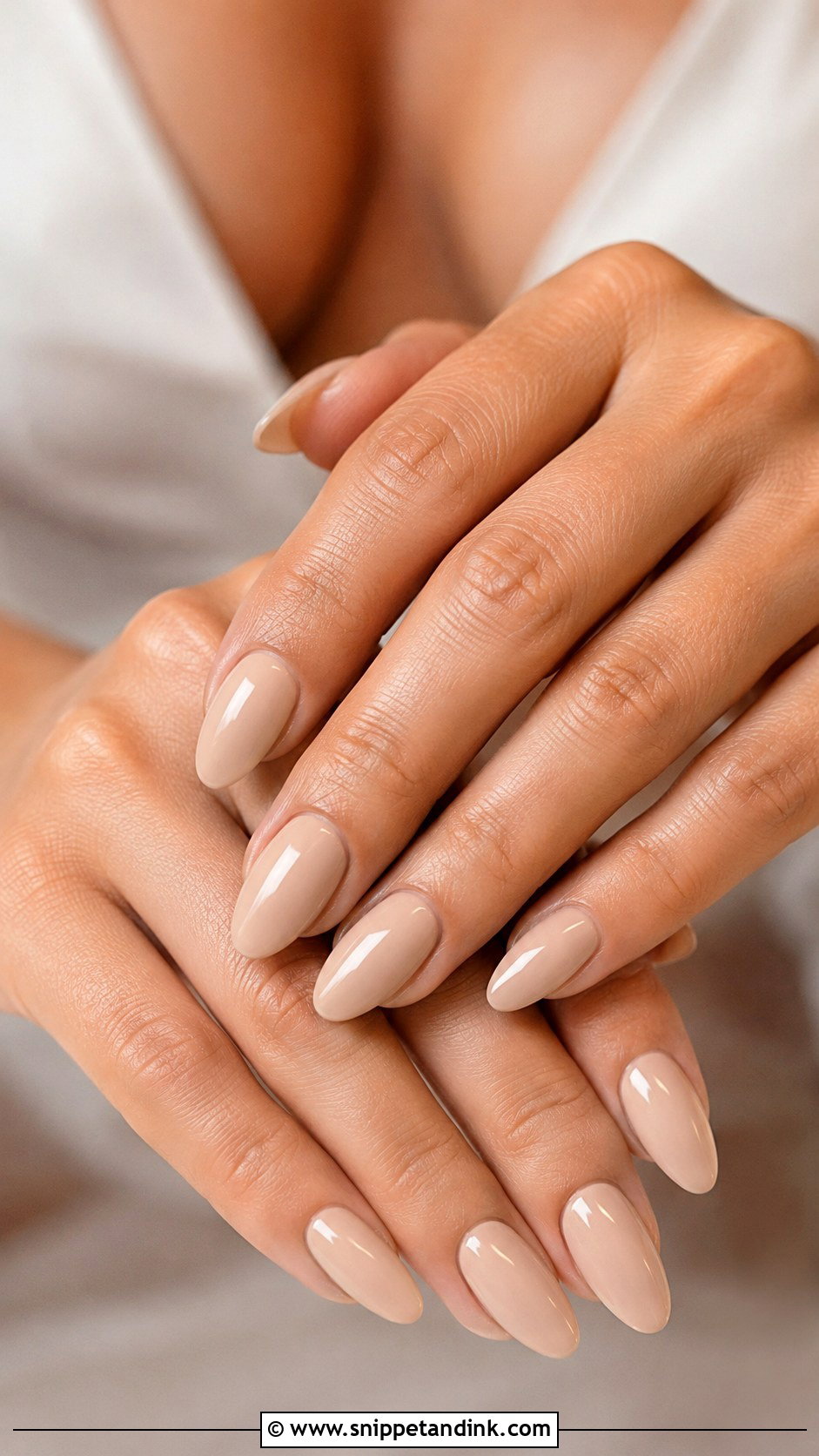 Nude Almond Wedding Nails - Snippet and Ink - 20 Neutral Wedding Nails for Bride