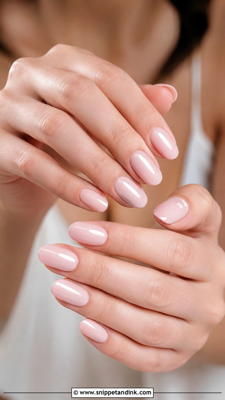 Nude Almond Wedding Nails - Snippet and Ink - 20 Simple Wedding Nails Brides