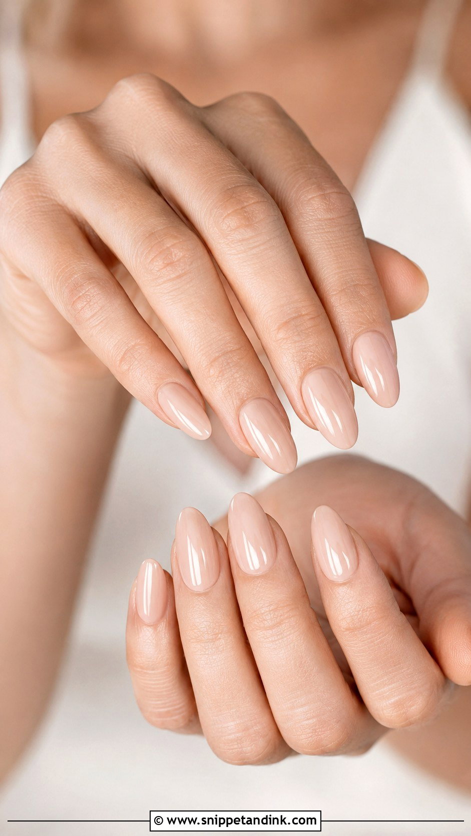 Nude Almond Wedding Nails - Snippet and Ink - 20 Wedding Nails 2025 Trends