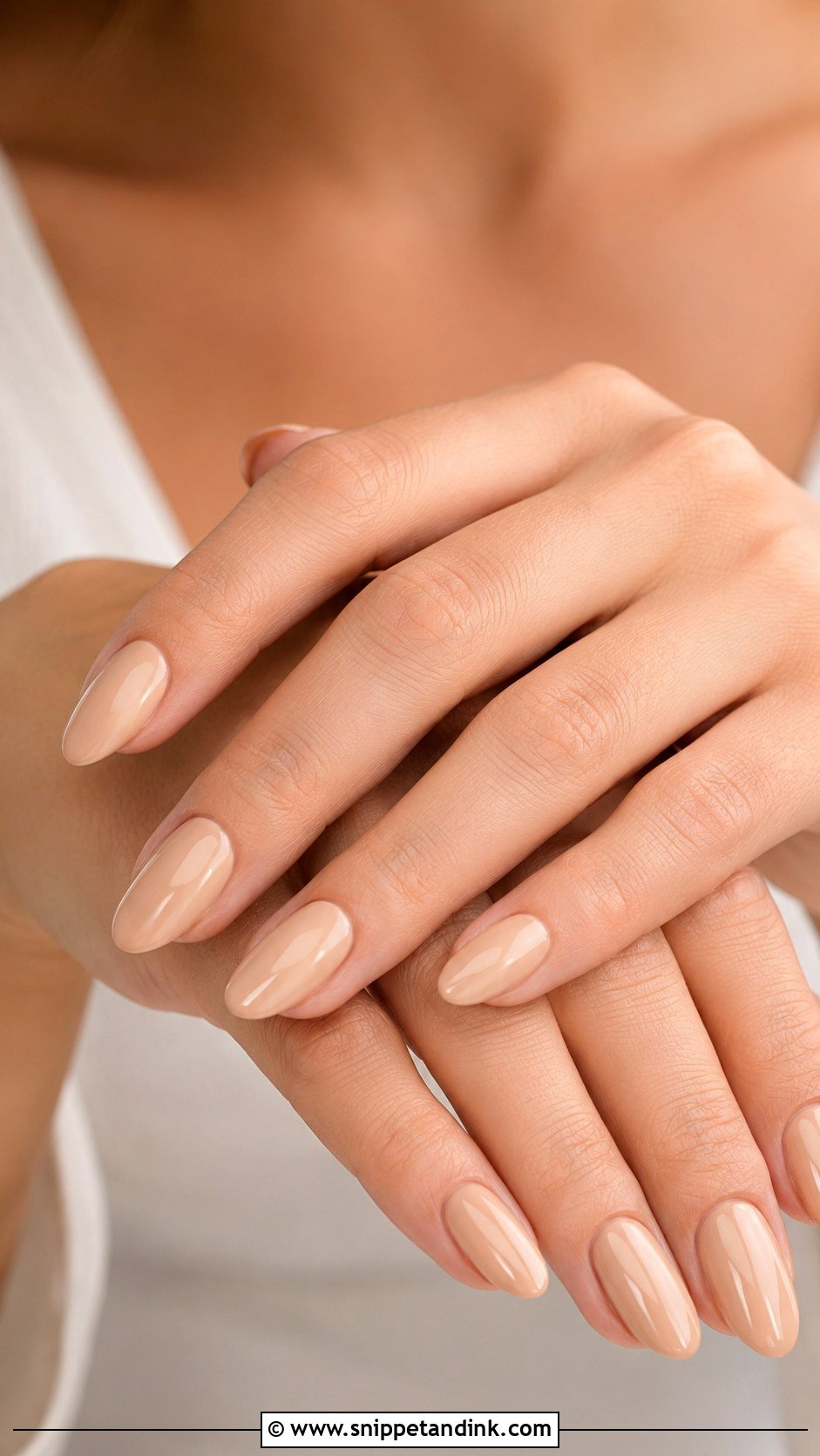 Nude Almond Wedding Nails - Snippet and Ink - 20 Wedding Nails Inspo for Bride