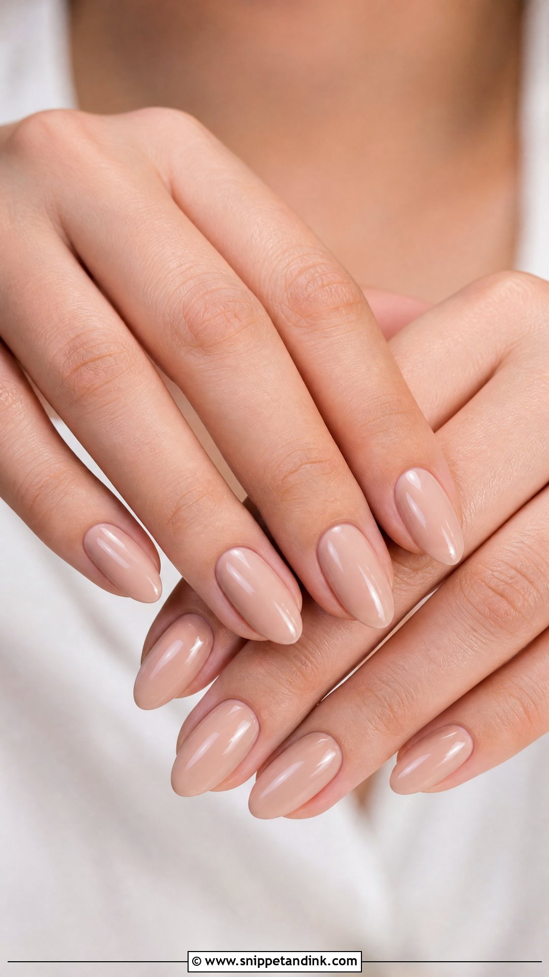 Nude Almond Wedding Nails - Snippet and Ink - 25 Nails Design for Wedding