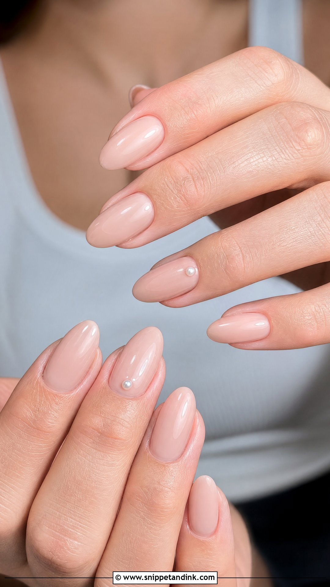 Nude Almond Wedding Nails - Snippet and Ink - 25 Unique Wedding Nails for Bride