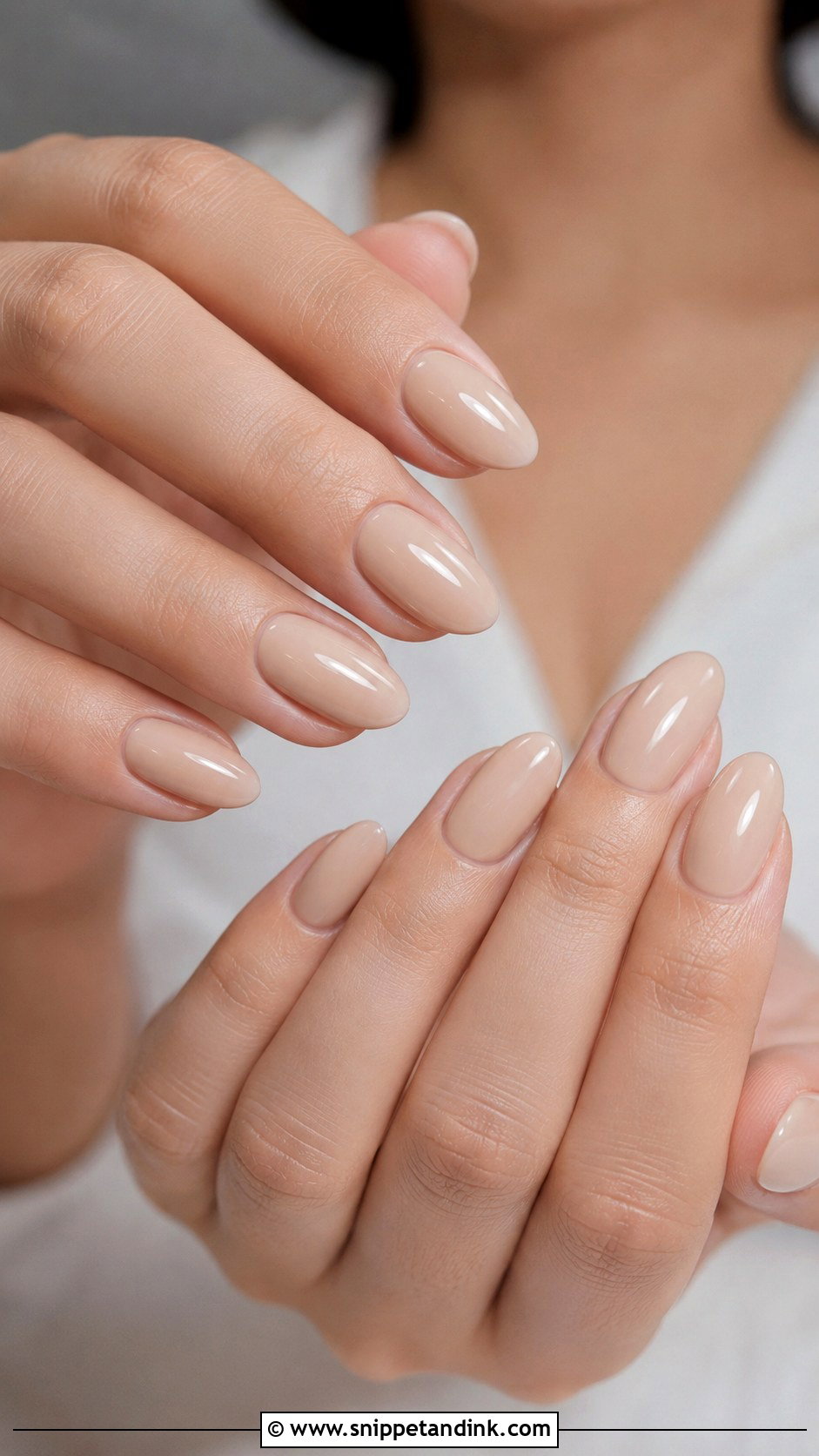 Nude Almond Wedding Nails - Snippet and Ink - 30 Wedding Day Nails for Bride