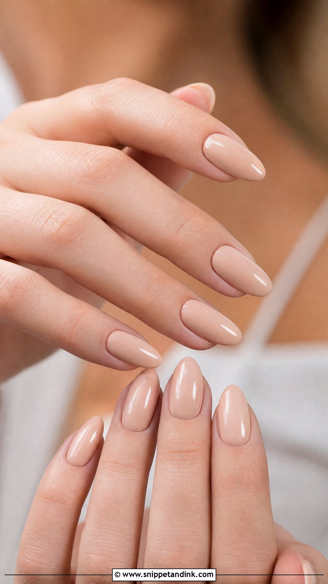 Nude Almond Wedding Nails - Snippet and Ink - 35 Wedding Day Nails