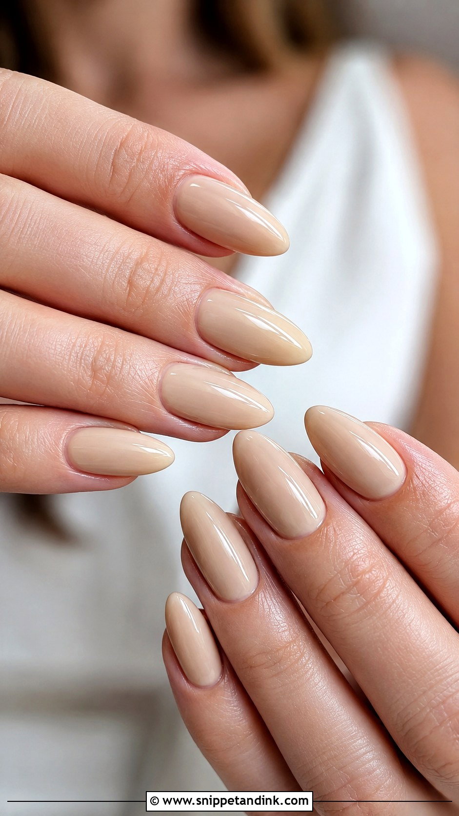Nude Almond Wedding Nails - Snippet and Ink - 20 Classy Nails for Wedding