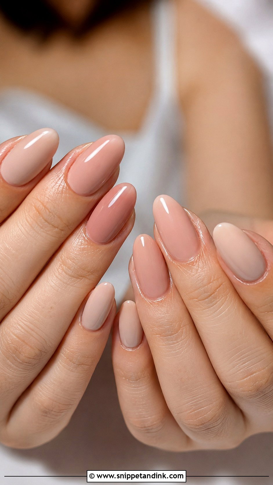 Nude Almond Wedding Nails - Snippet and Ink - 20 Classy Wedding Nails Design