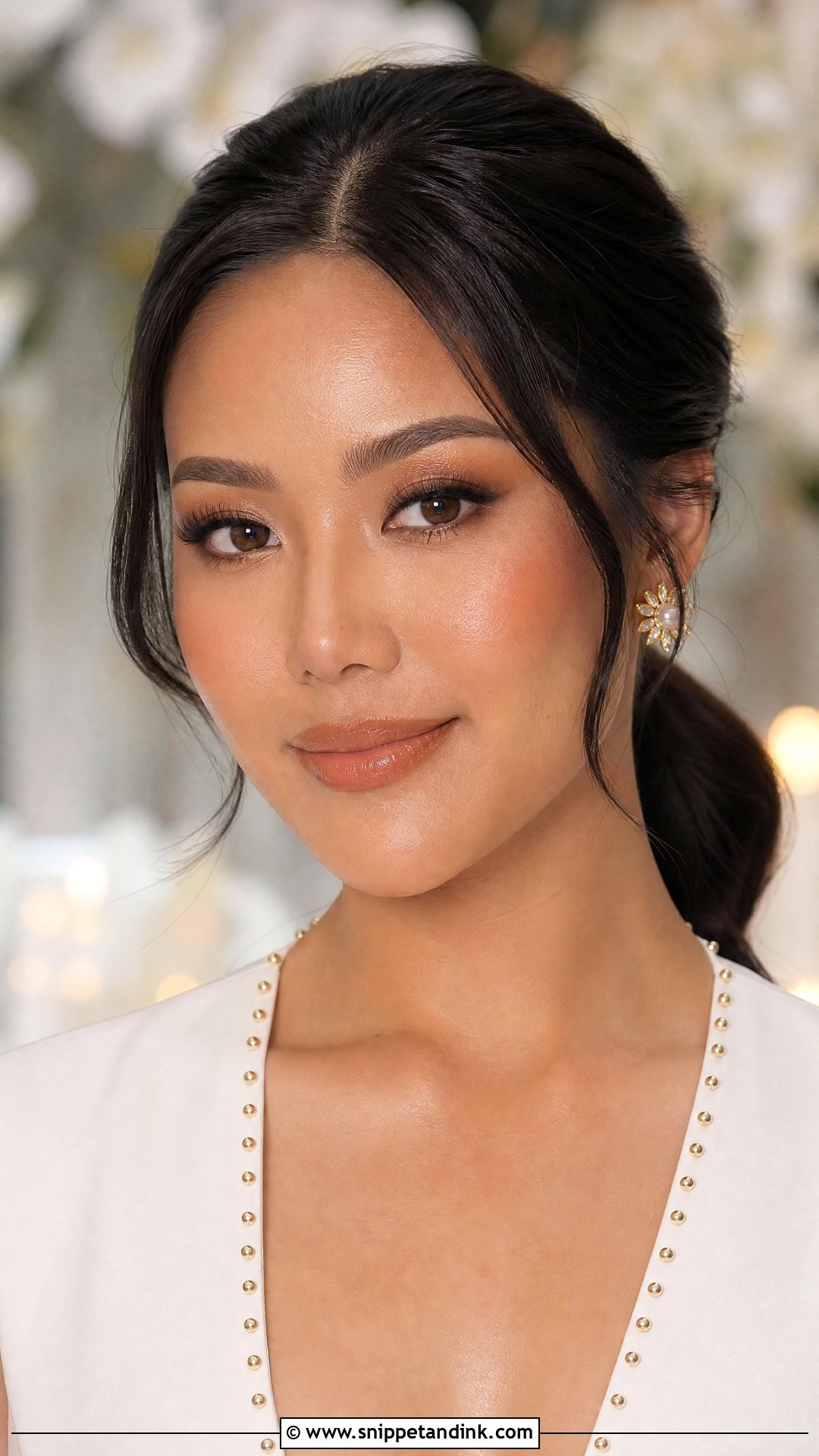Nude Asian Bridal Makeup - Snippet and Ink - 20 Natural Asian Bridal Makeup Ideas