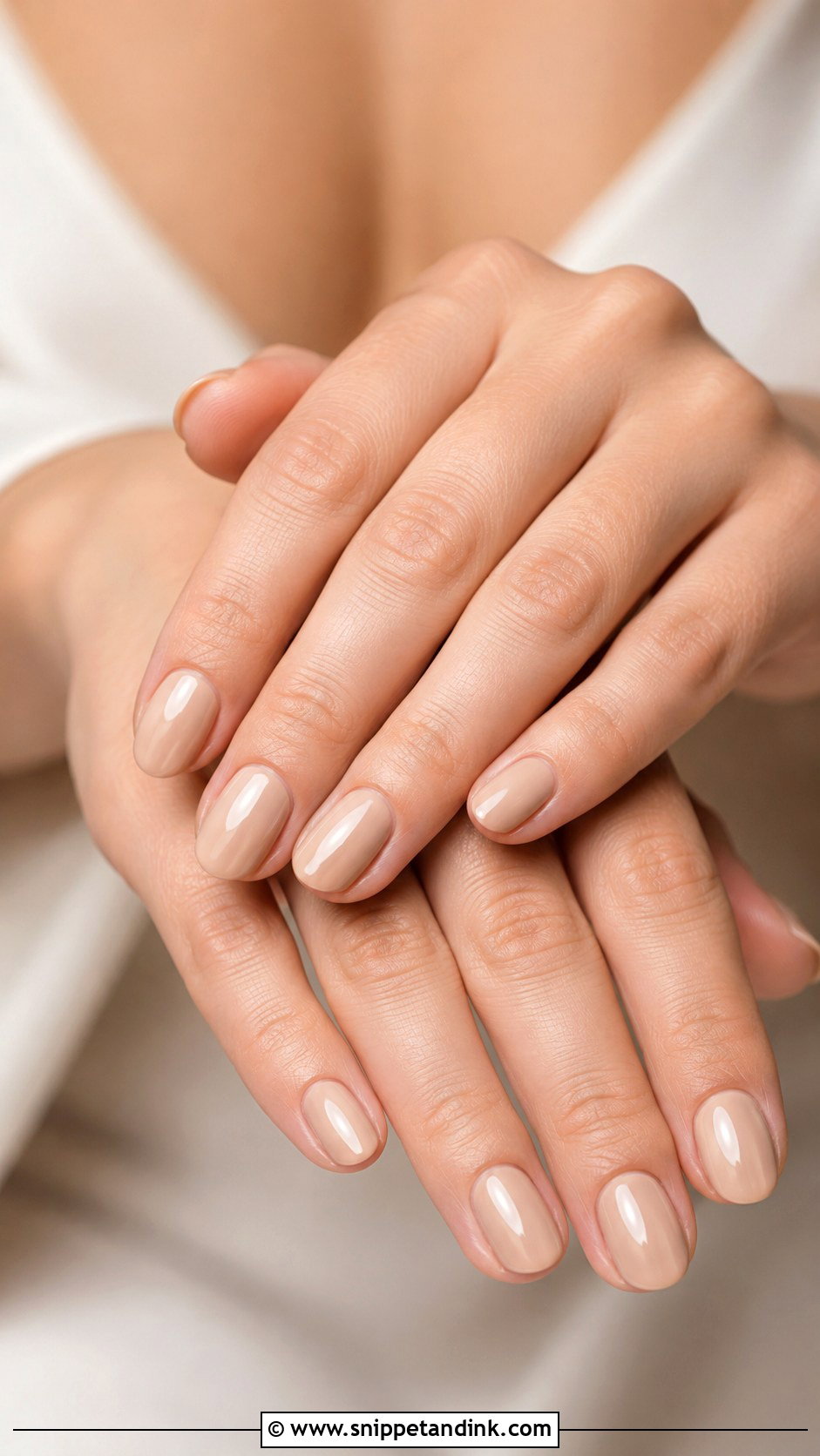 Nude Beige Wedding Nails - Snippet and Ink - 30 Simple Wedding Nails