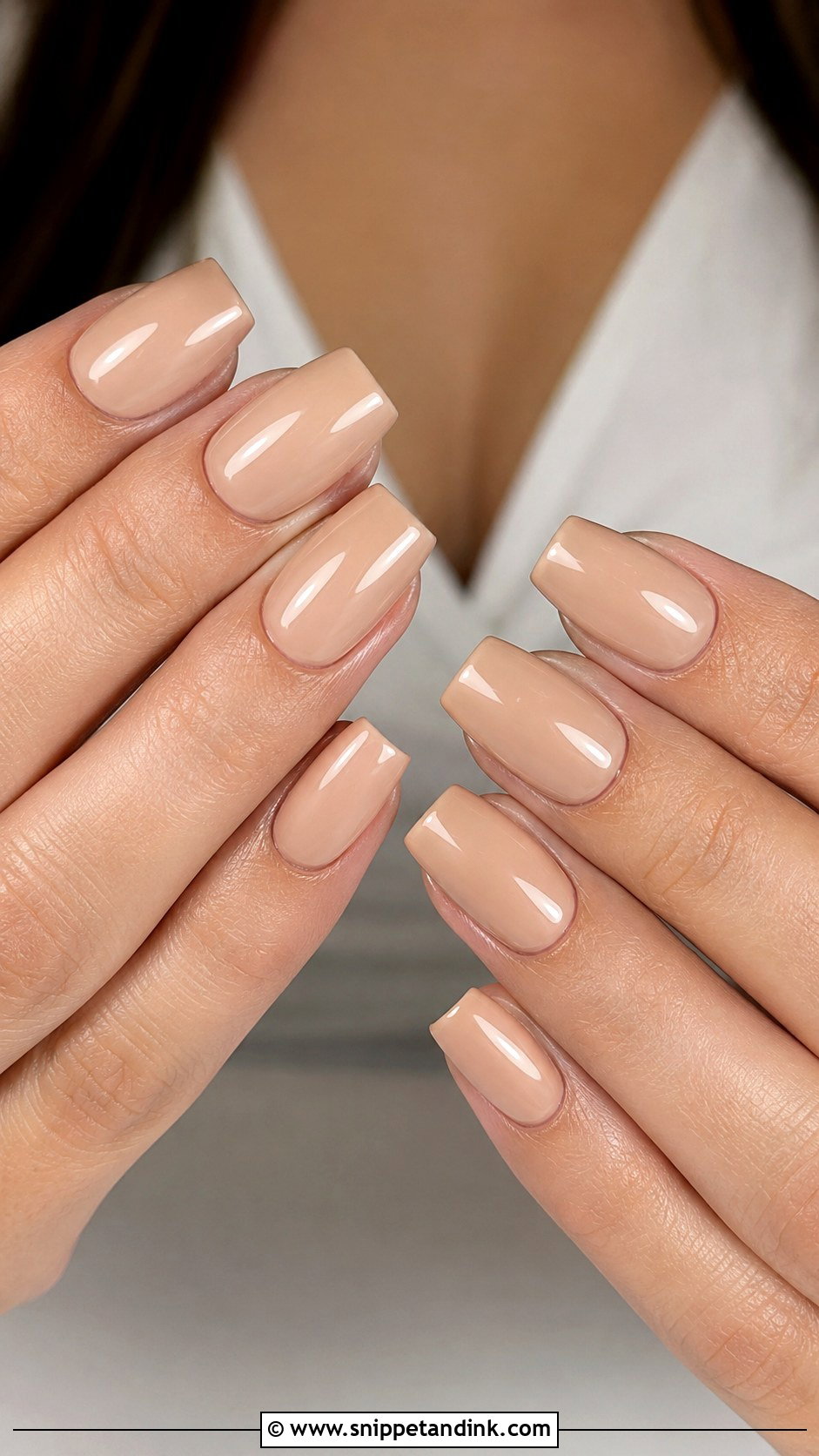 Nude Bridal Acrylic Nails - Snippet and Ink - 20 Bridal Acrylic Nails