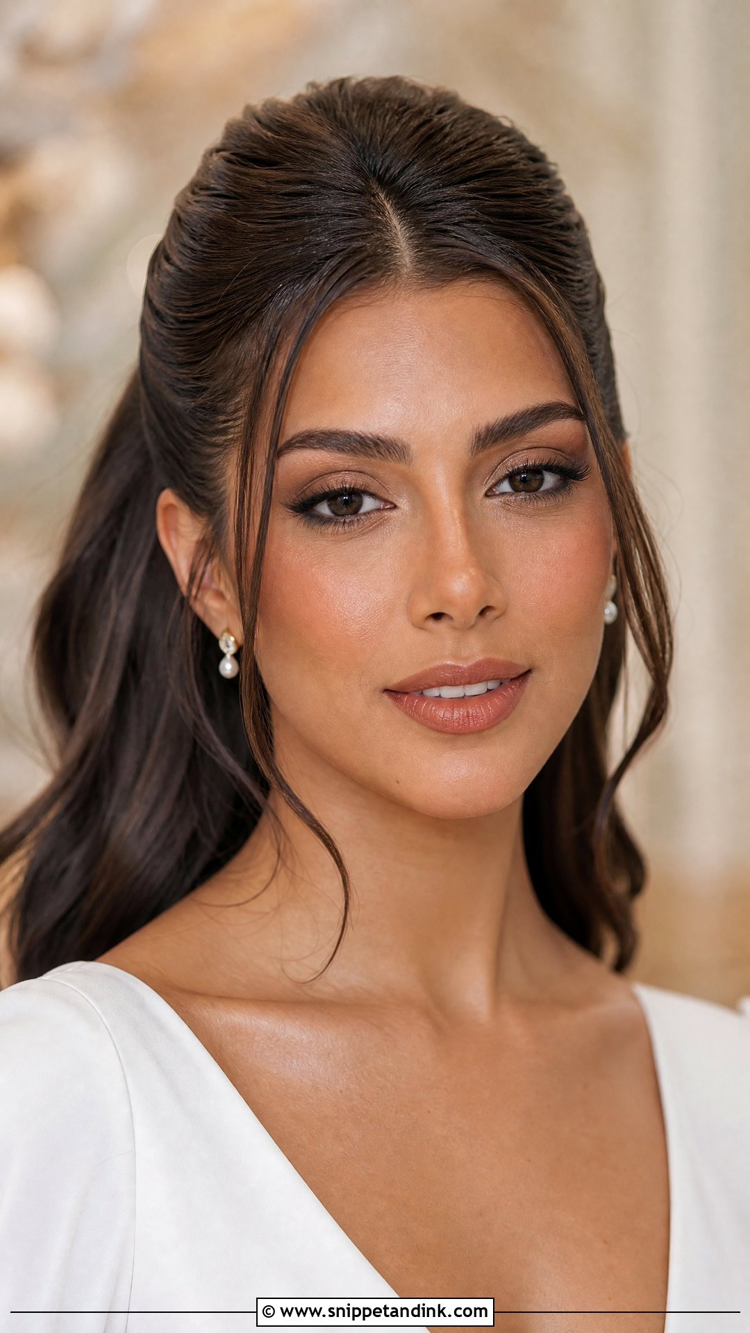Nude Bridal Makeup - Snippet and Ink - 20 Traditional Bridal Makeup Ideas