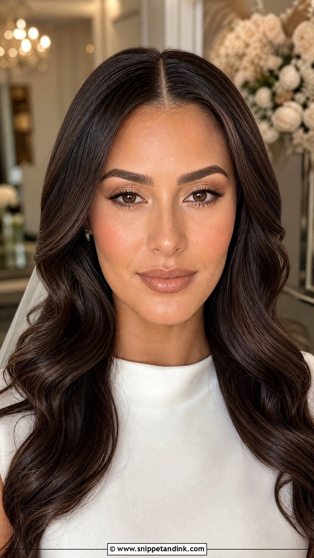 Nude Bridal Makeup - Snippet and Ink - 25 Natural Glowy Bridal Makeup Ideas
