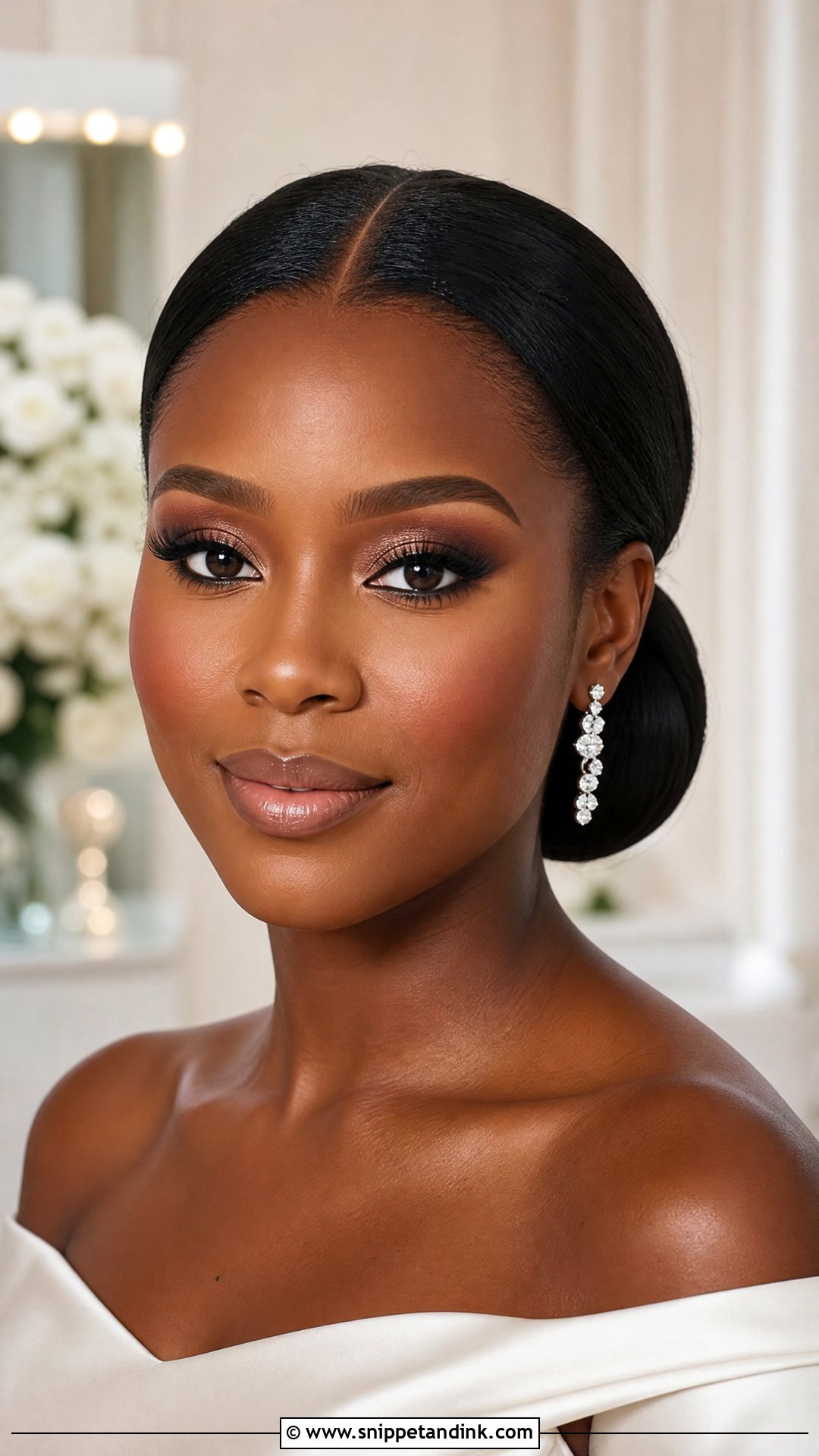 Nude Bridal Makeup For Deep Skin - Snippet and Ink - 25 Nude Bridal Makeup Ideas