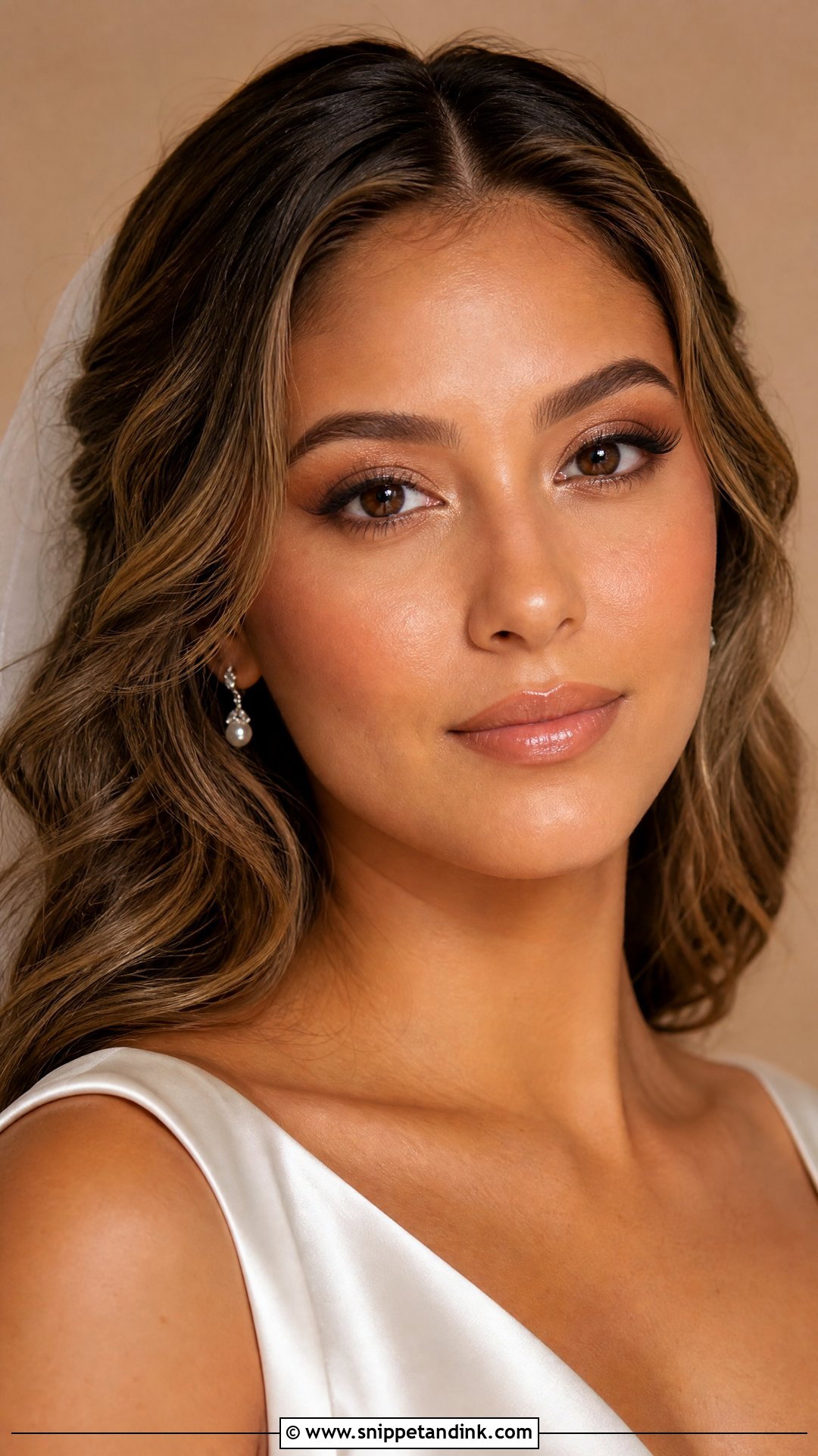 Nude Bridal Makeup For Dusky Skin - Snippet and Ink - 20 Dusky Skin Bridal Makeup Ideas