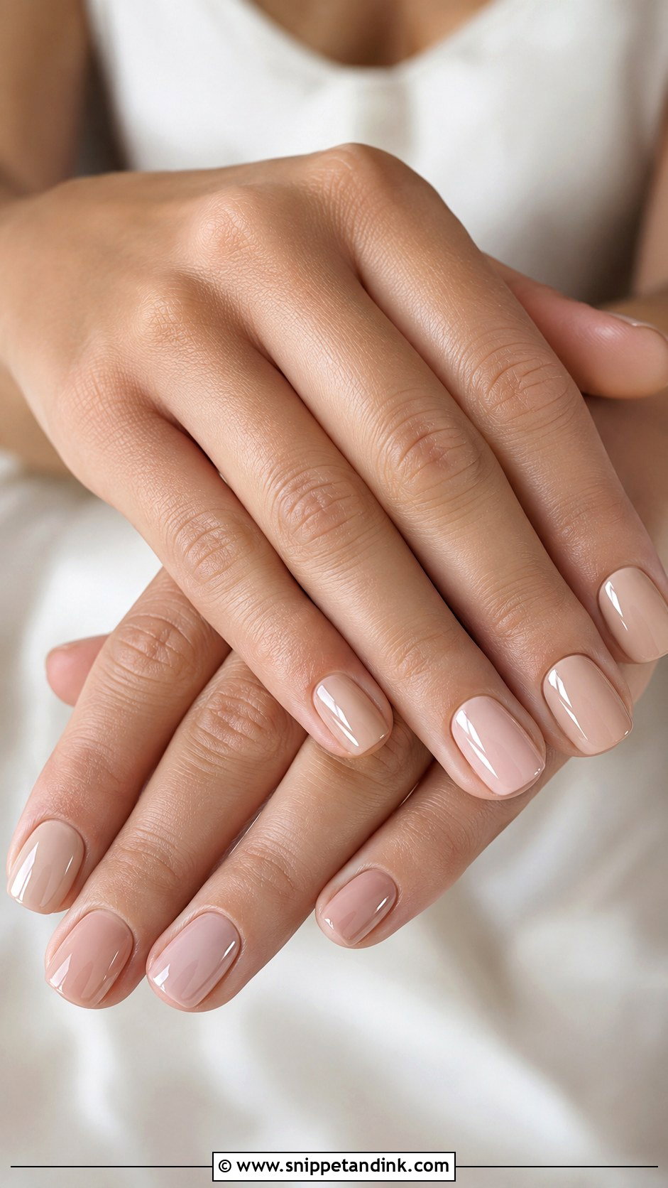 Nude Bridal Nails - Snippet and Ink - 20 Bridal Wedding Nail Designs
