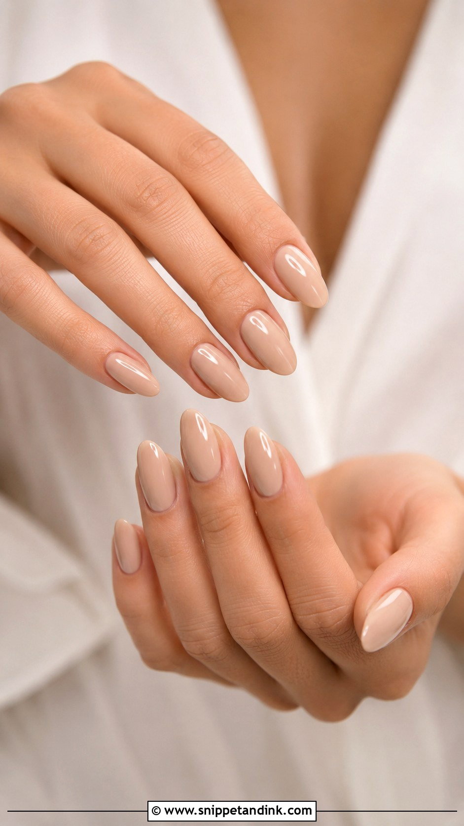 Nude Bridal Nails - Snippet and Ink - 20 Classic Bridal Nails
