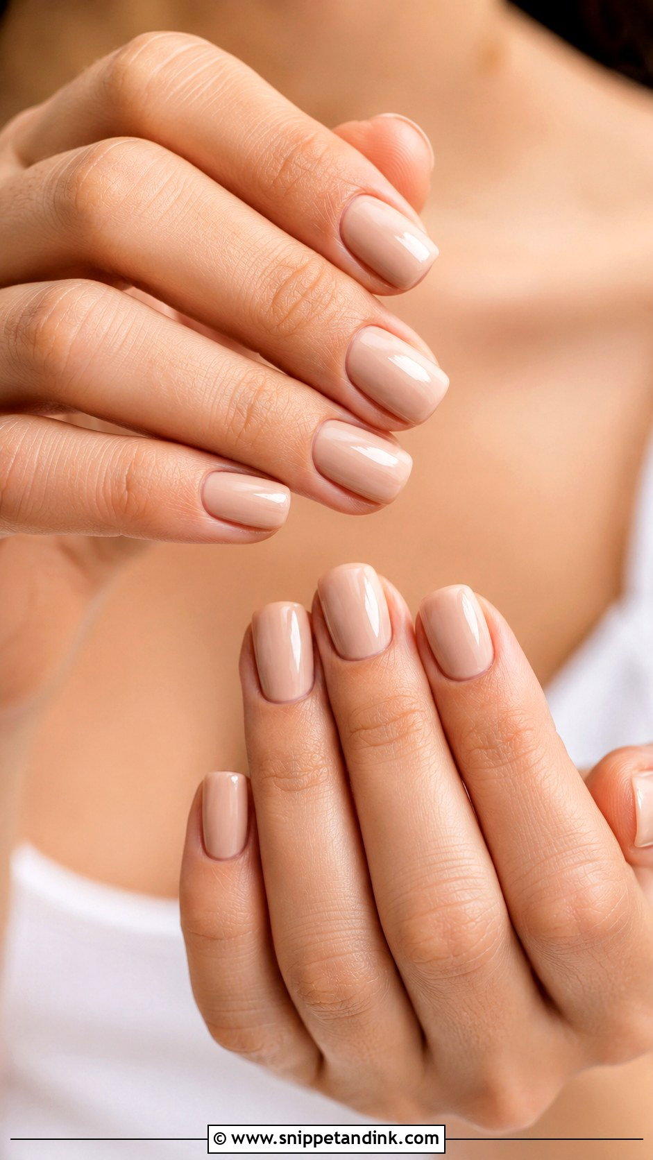 Nude Bridal Nails - Snippet and Ink - 20 Simple Bridal Nails Designs