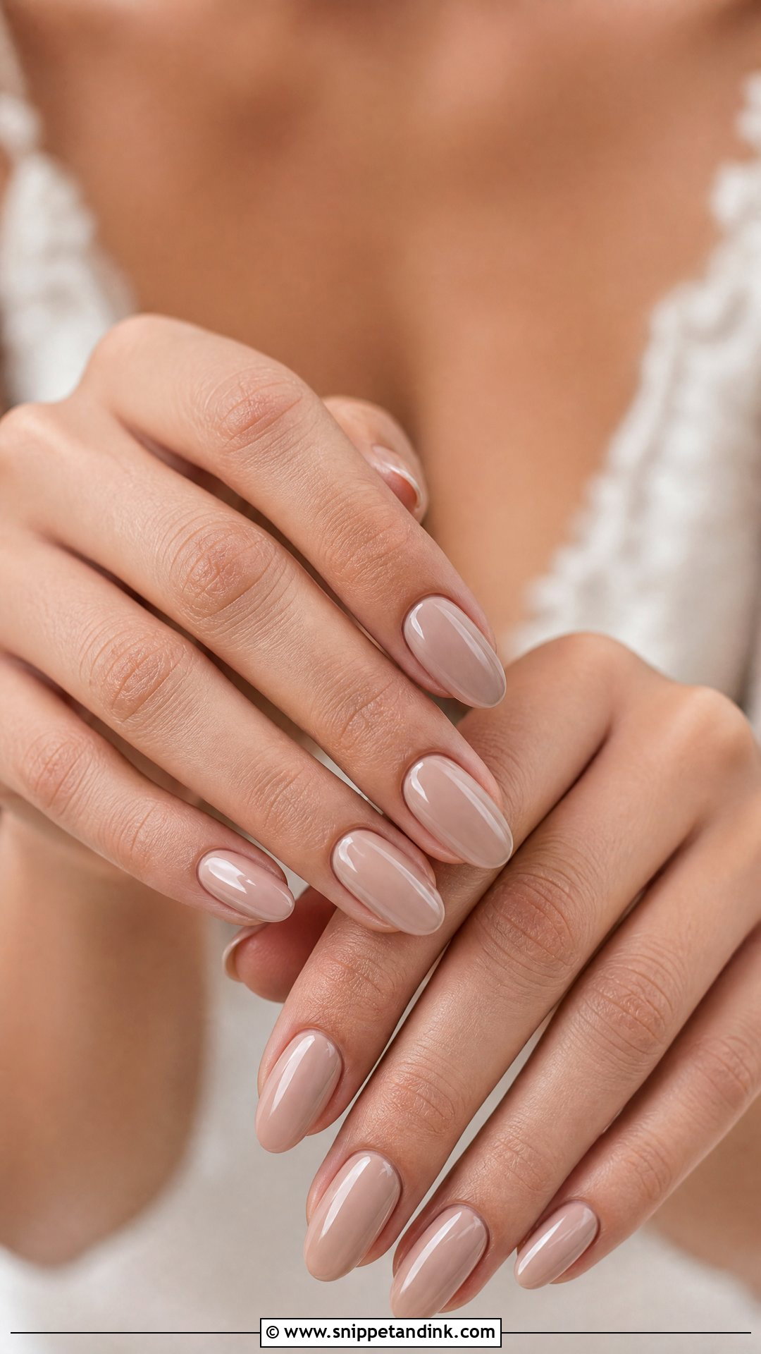 Nude Bridal Nails - Snippet and Ink - 25 Bridal Nails Ideas