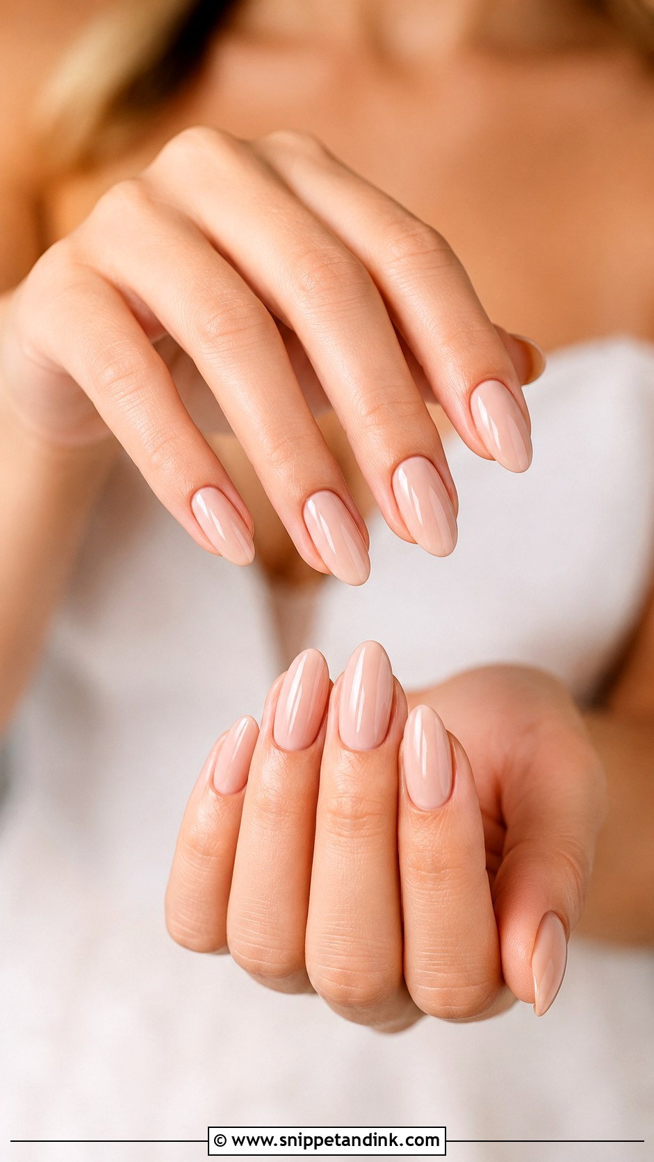 Nude Bridal Nails - Snippet and Ink - 30 Bridal Nail Ideas