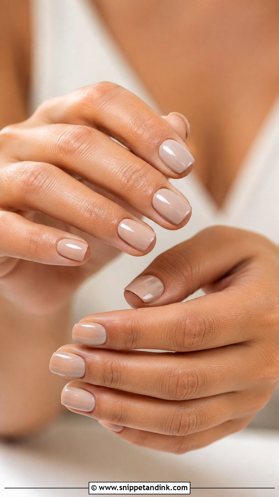 Nude Bridal Press On Nails - Snippet and Ink - 20 Bridal Press on Nails
