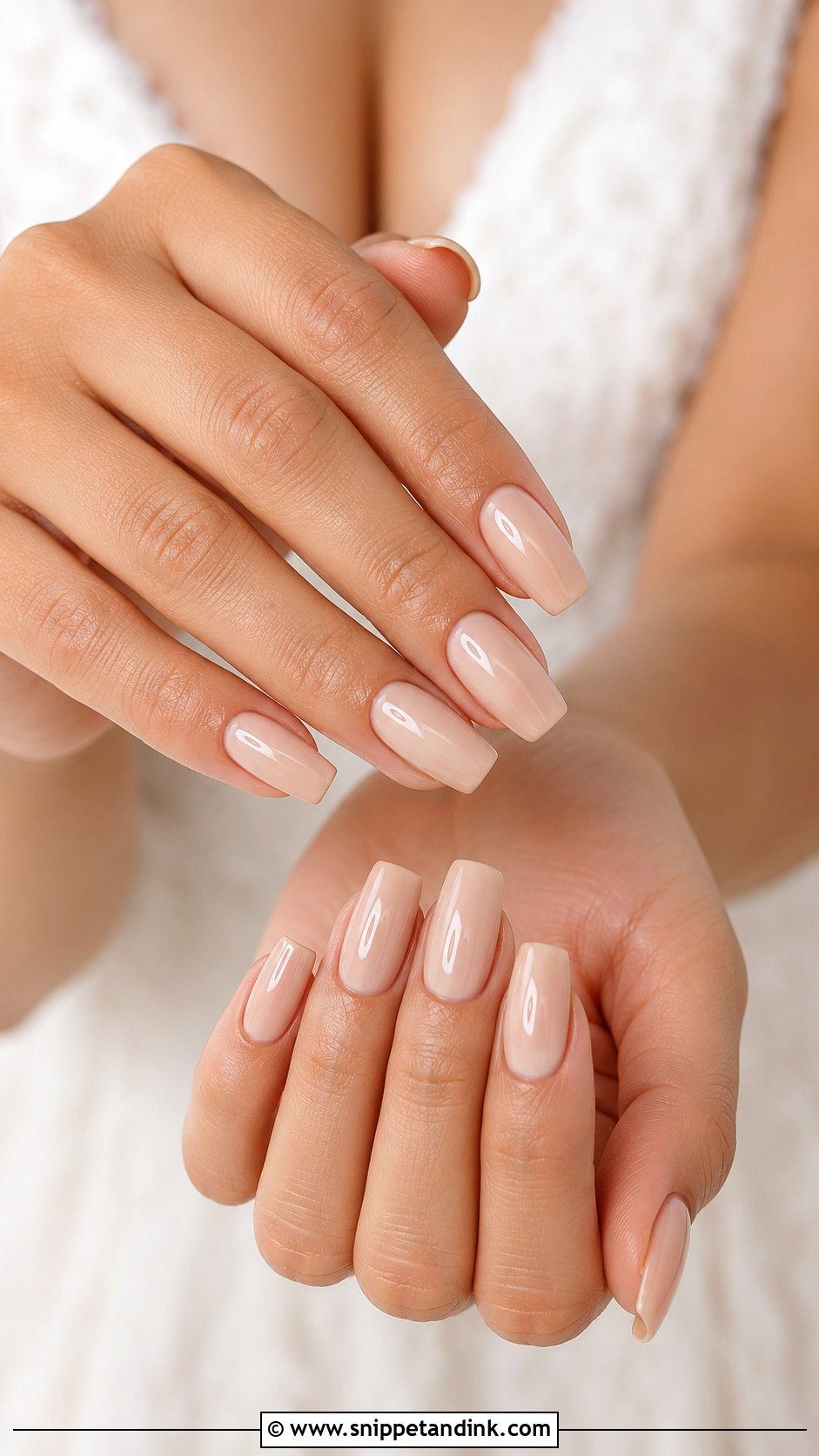 Nude Bride Nail Extensions - Snippet and Ink - 20 Bride Nail Extension Designs
