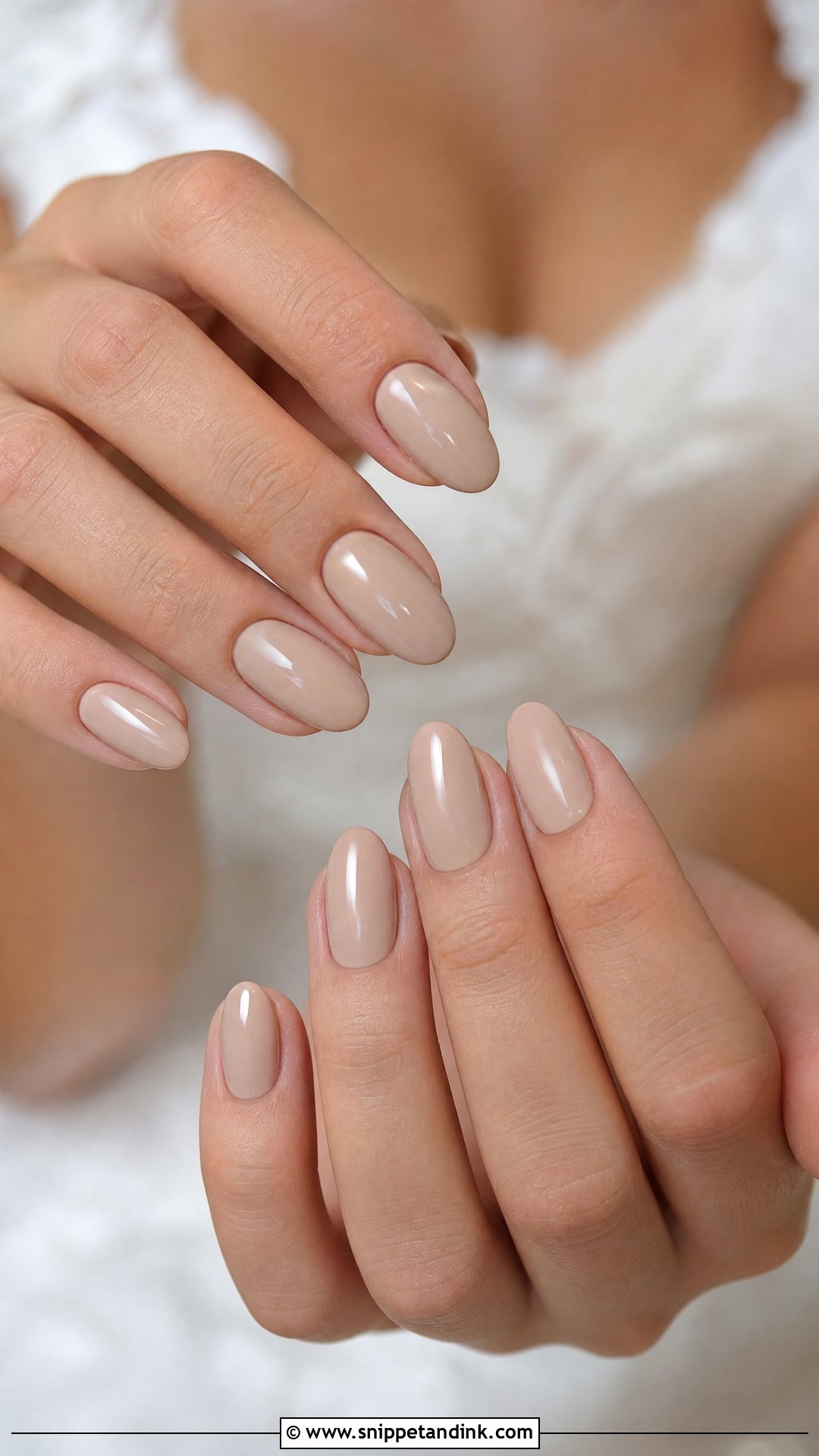 Nude Bride Nails - Snippet and Ink - 25 Nail Bride Wedding Ideas