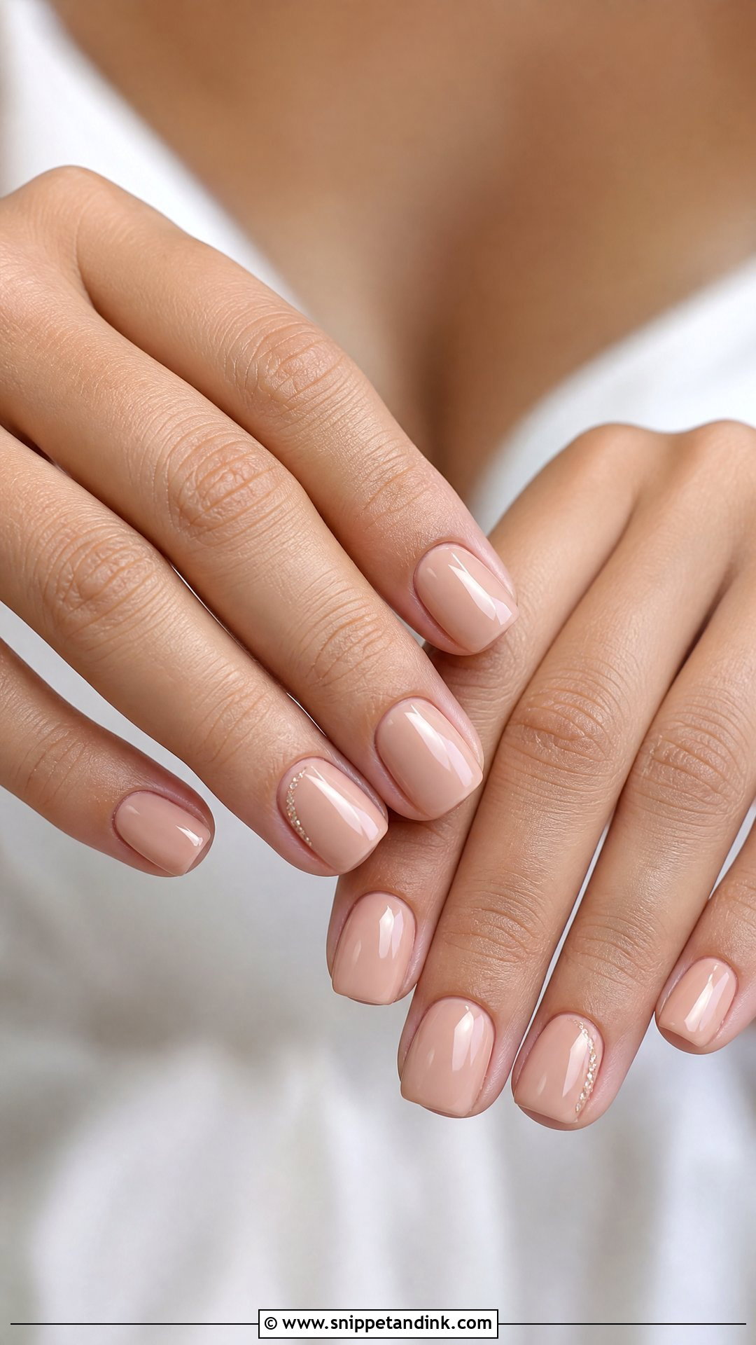 Nude Bride Nails - Snippet and Ink - 35 Bride Nails