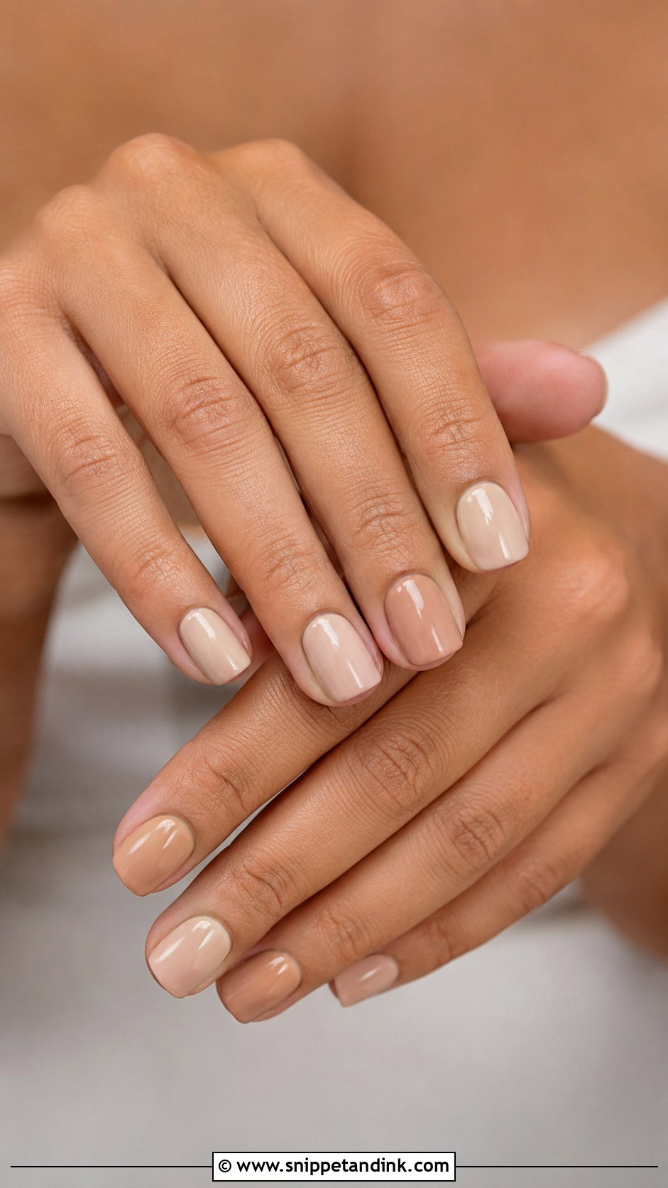 Nude Bridesmaid Nails - Snippet and Ink - 20 Wedding Nail Inspo for Bridesmaids Ideas