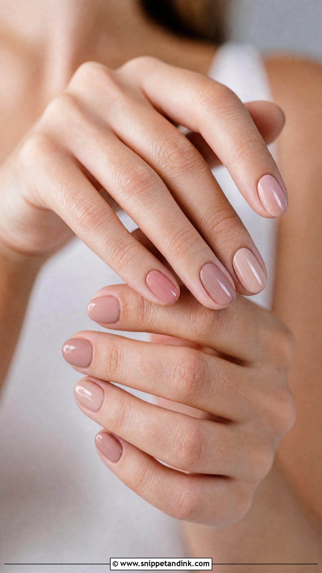 Nude Bridesmaid Nails - Snippet and Ink - 25 Bridesmaids Nail Ideas